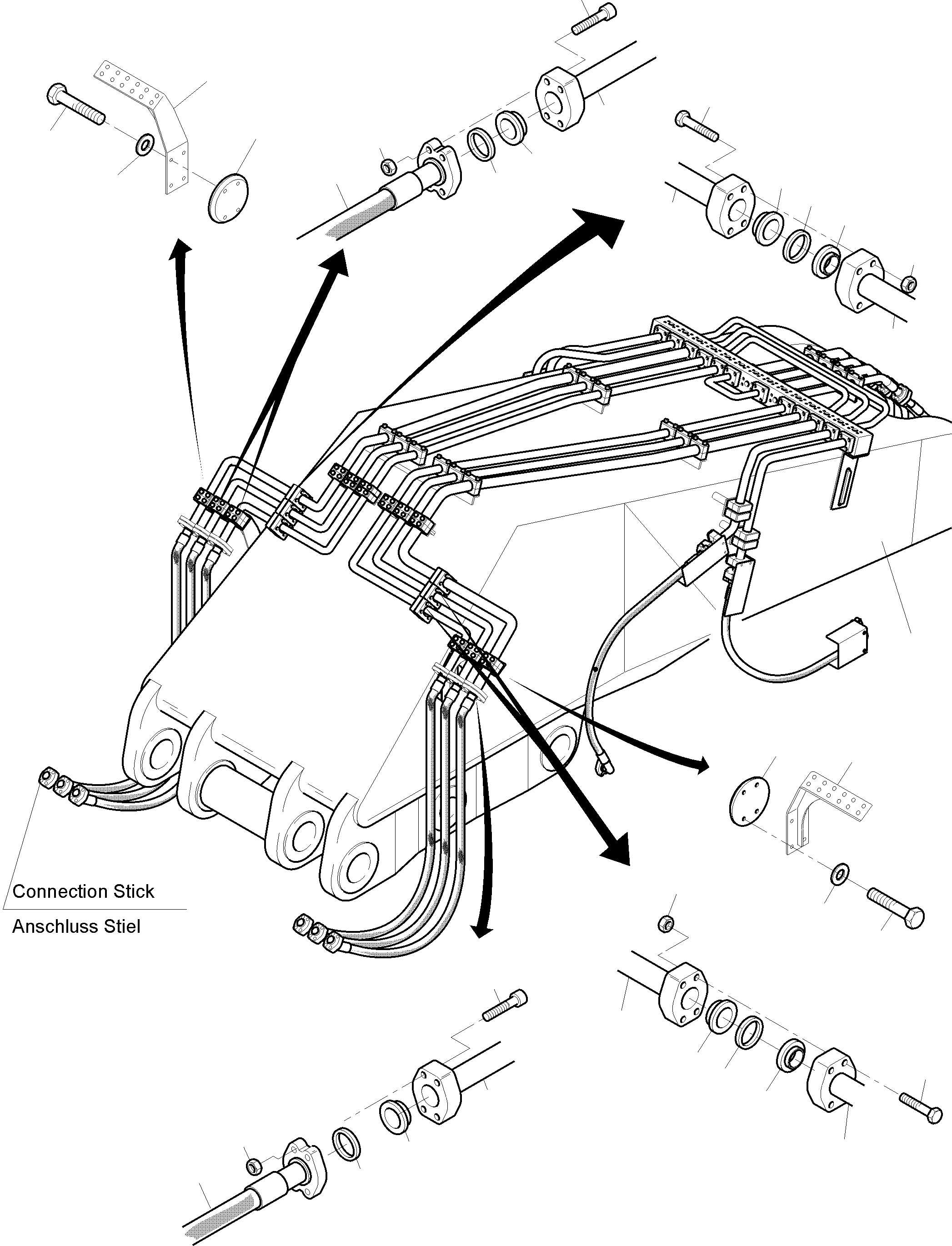 Pipe assy. Ø 38 894 923 40 KOMATSU