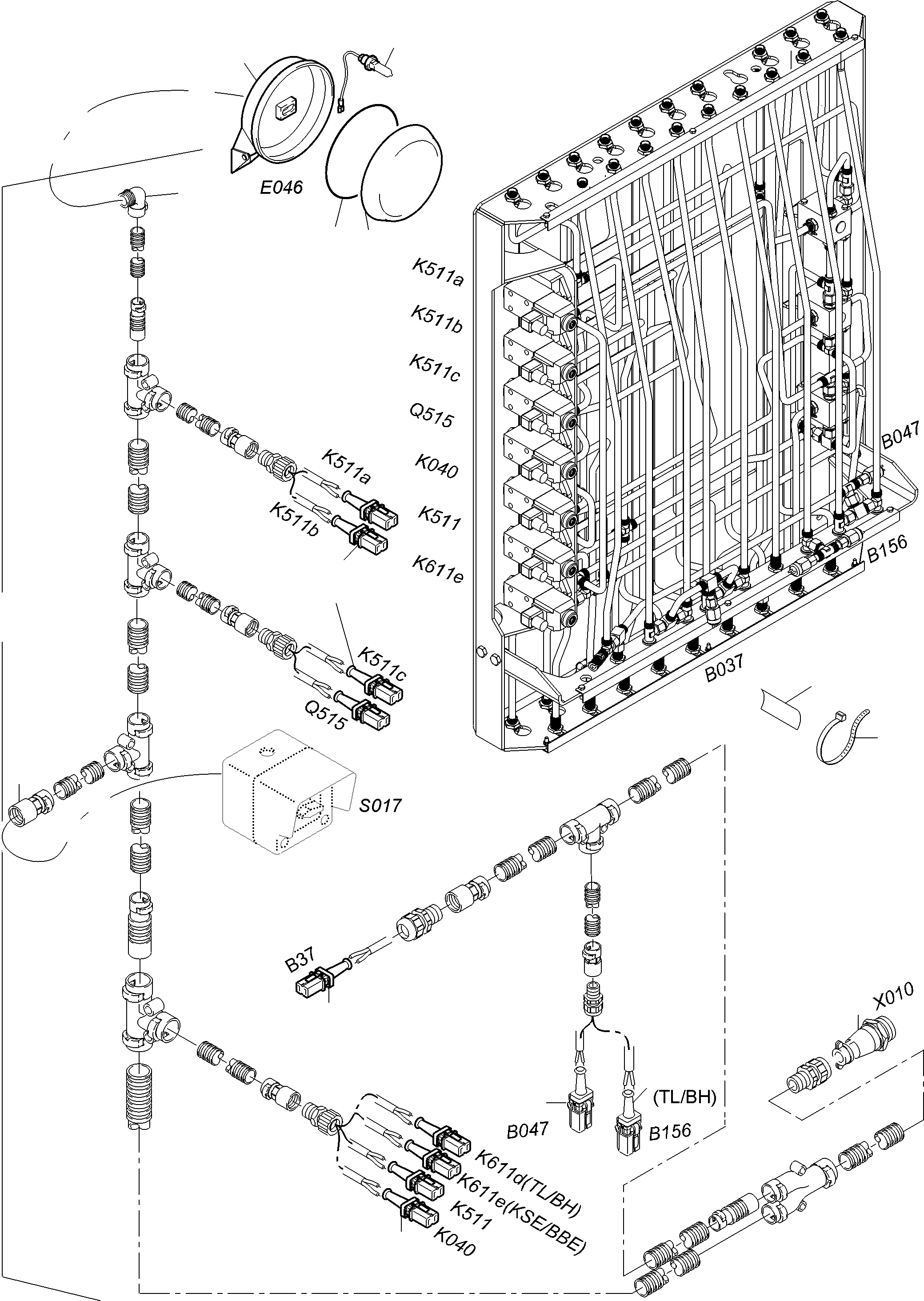Harness - control frame 992 202 40 KOMATSU