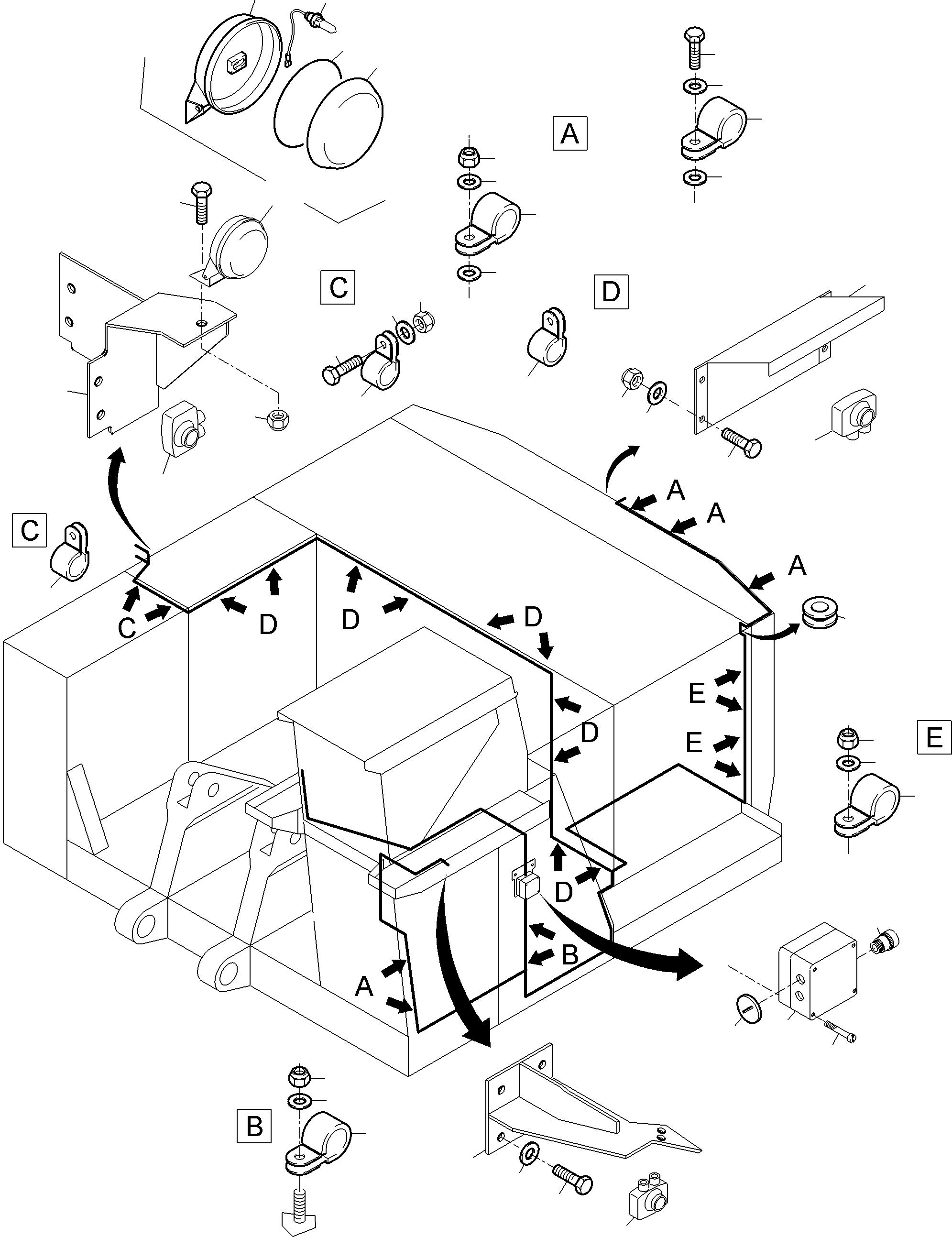 Harness camera system 980 581 40 KOMATSU