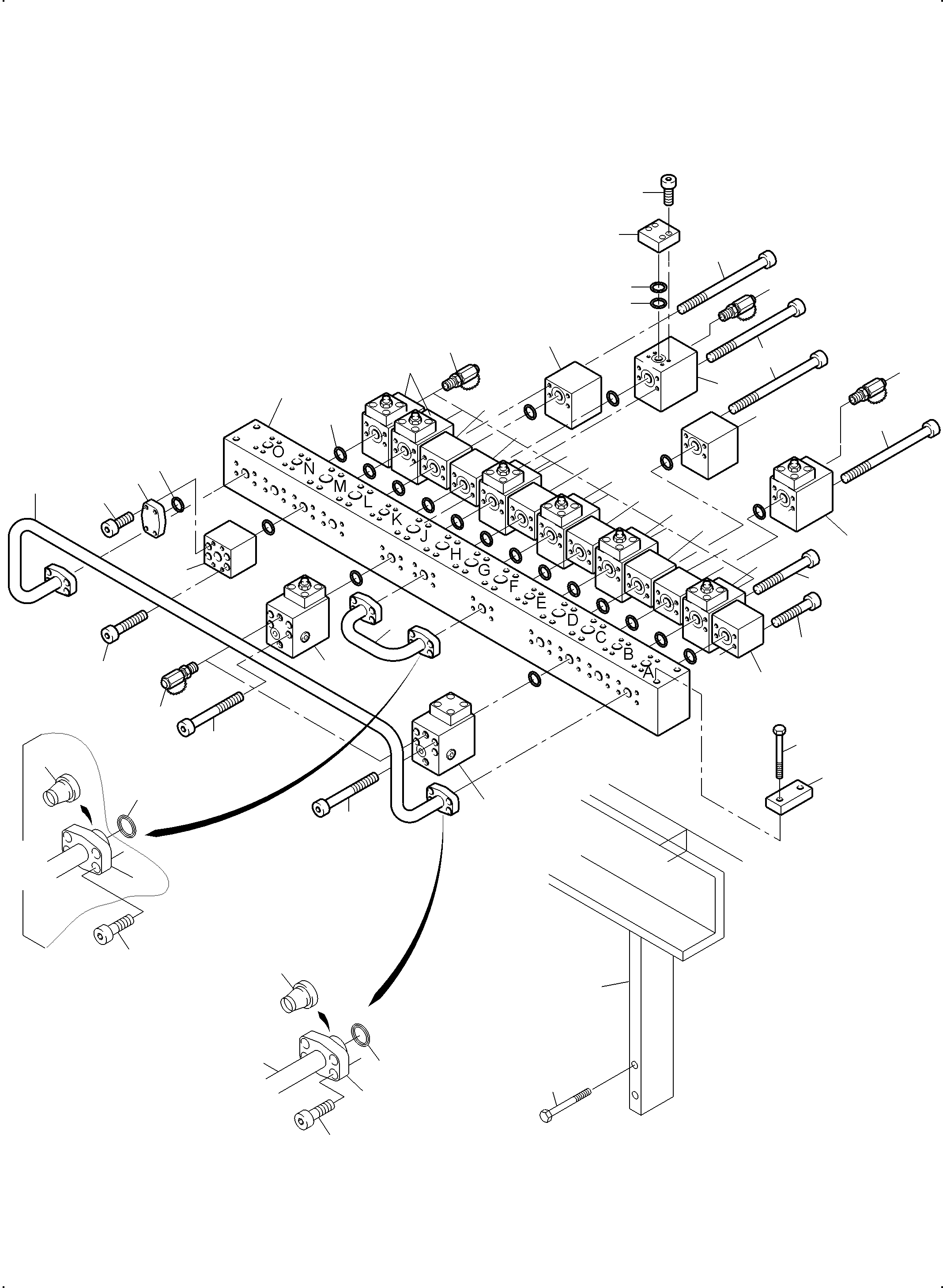 Distance piece 943 622 40 KOMATSU