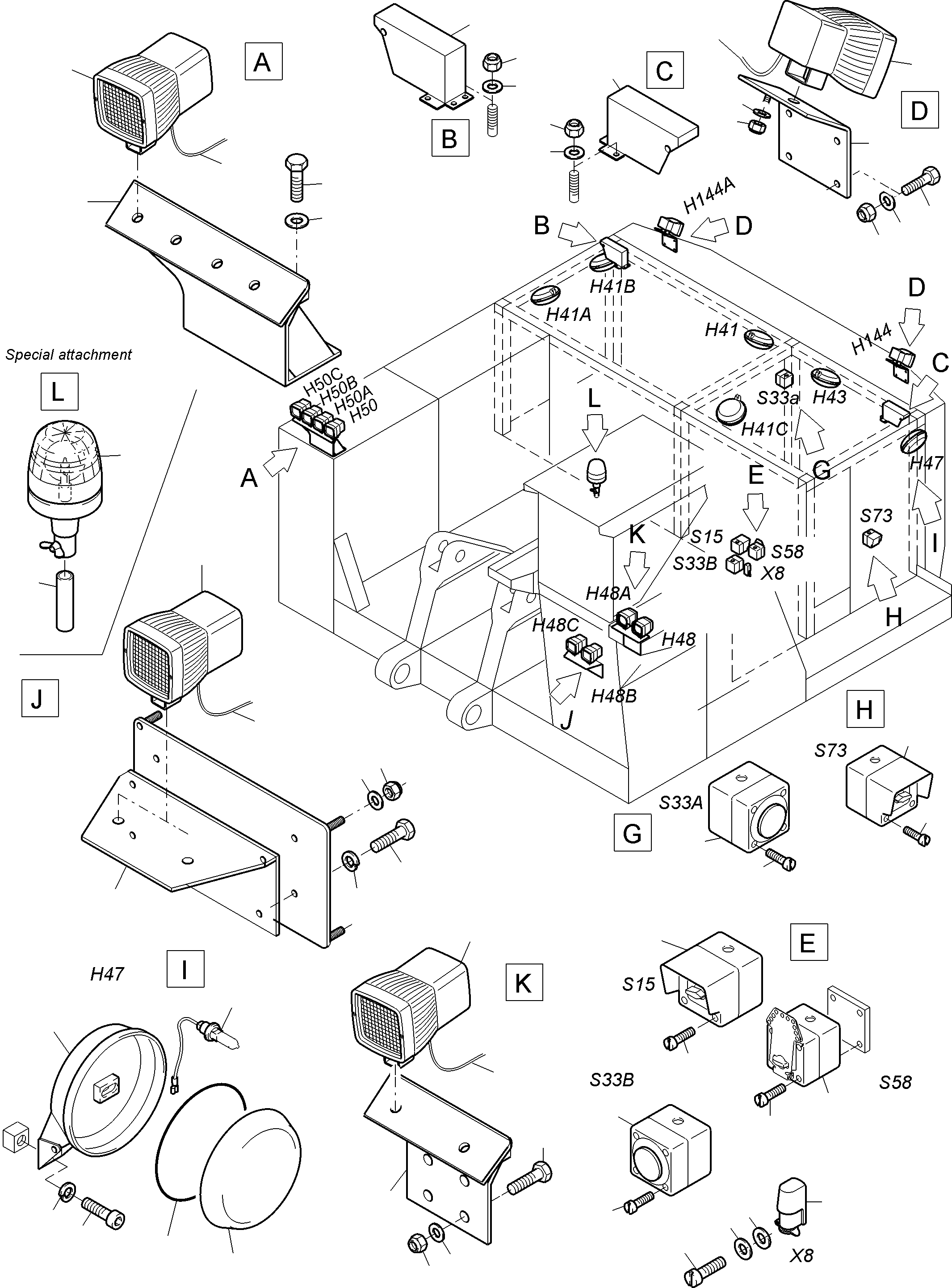 T-Distributor 999 514 40 KOMATSU