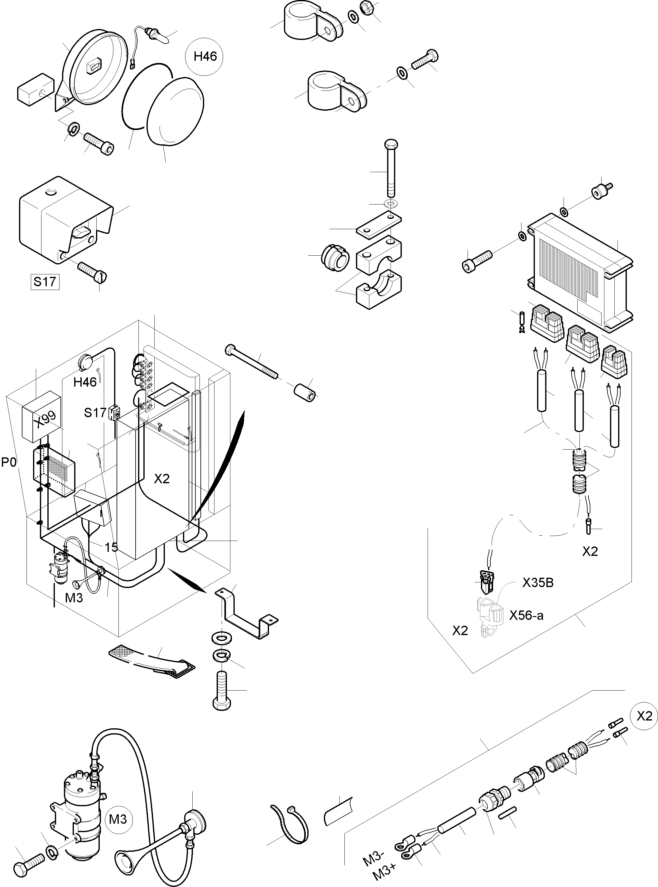 Mounting cable 951 475 40 KOMATSU
