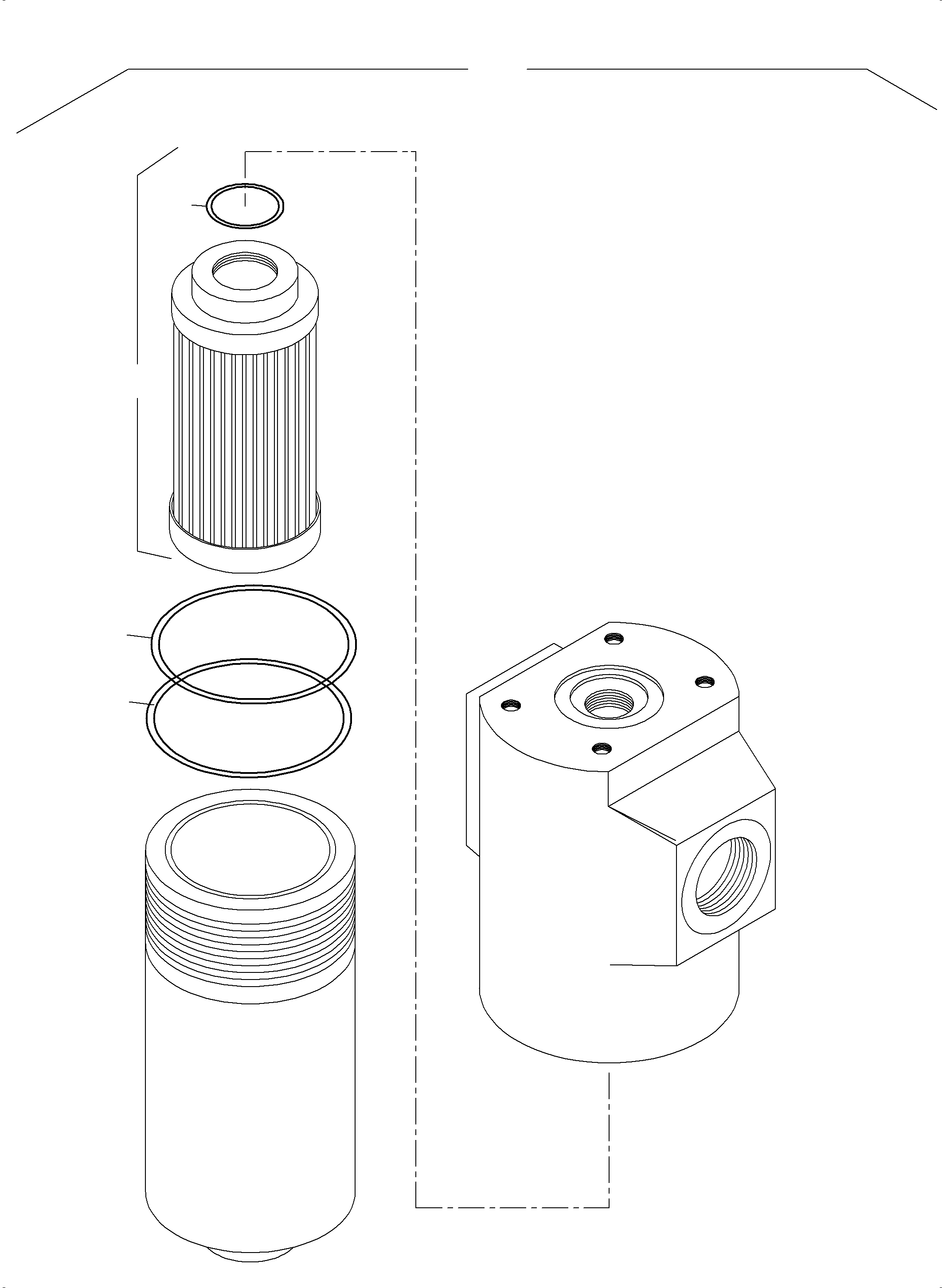 Pressure filter 999 965 40 KOMATSU