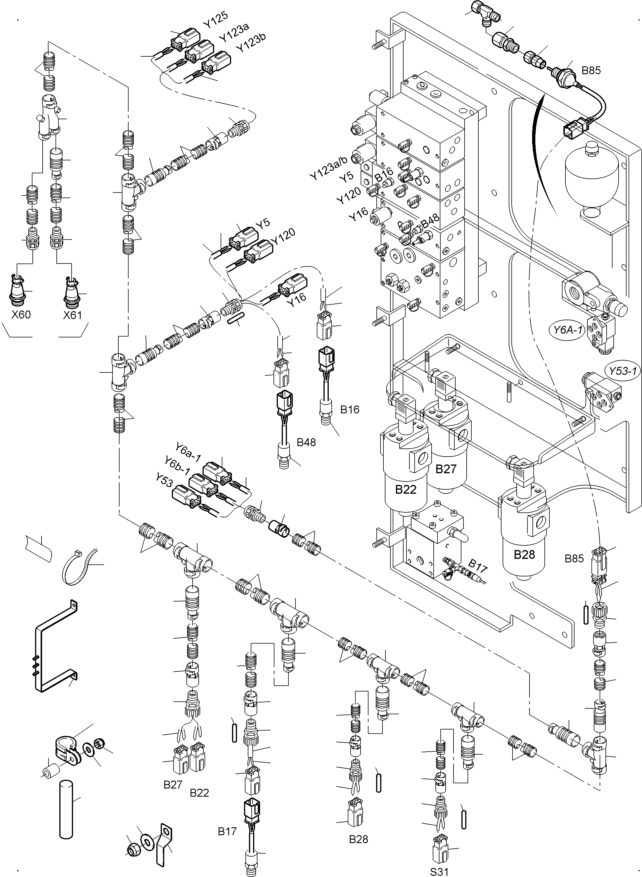 Pressure with 24 bar kpl 955 447 40 KOMATSU