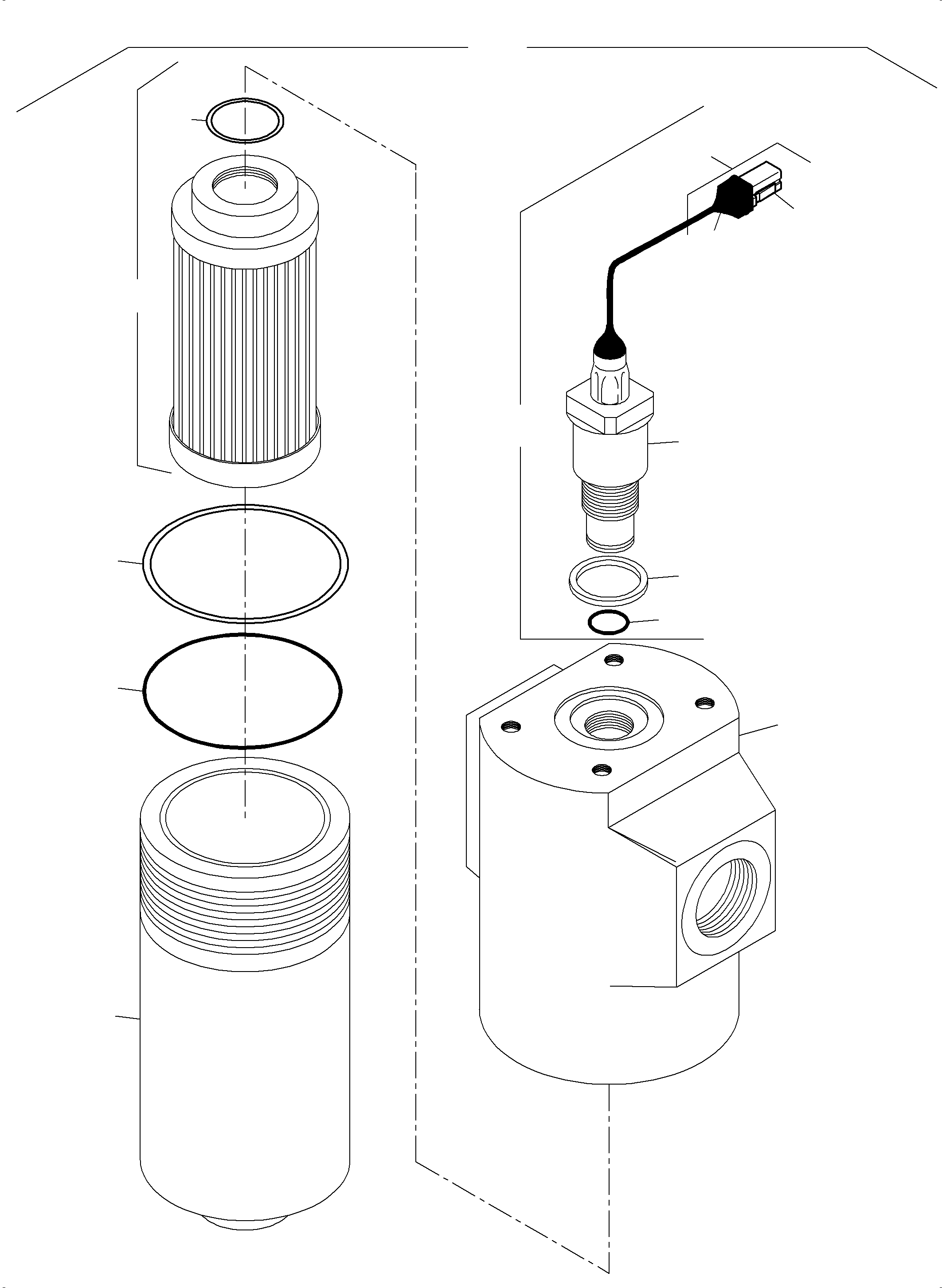 Pressure filter assy 999 963 40 KOMATSU