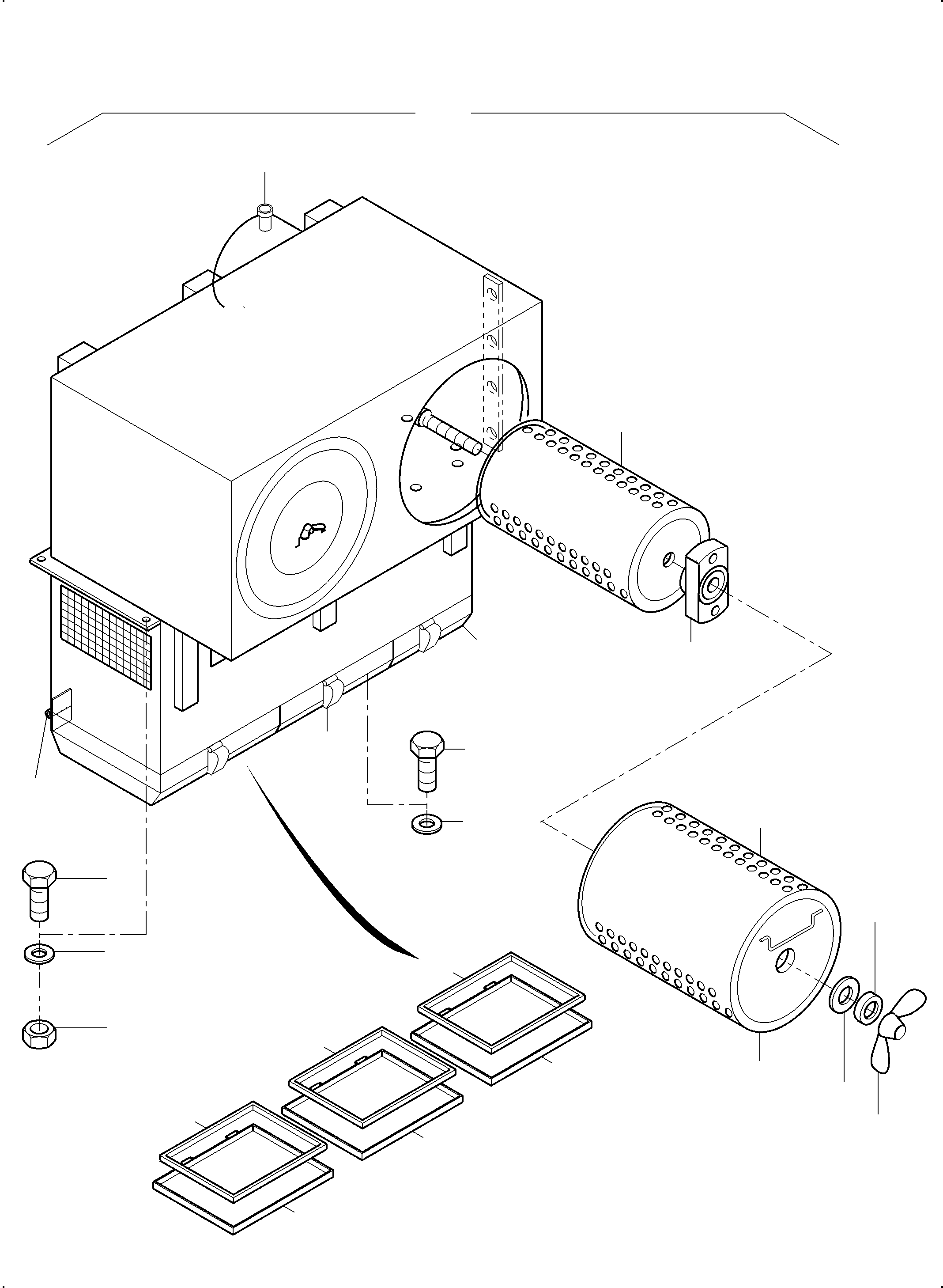 Air Filter Cover assy. 951 527 40 KOMATSU
