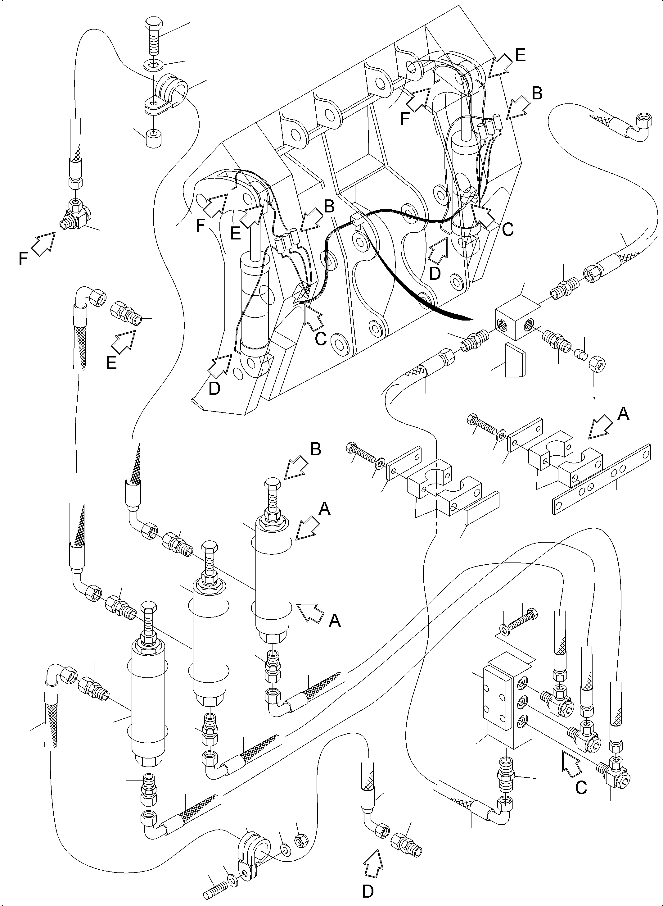Hose assy. DN 20x1920 643 700 40 KOMATSU