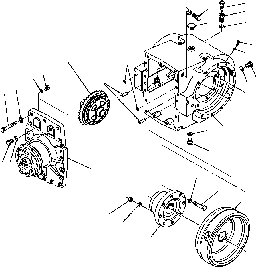 CASE ASSEMBLY, LOCK/UNLOCK DIFFERENTIAL 1437 865 H91 KOMATSU