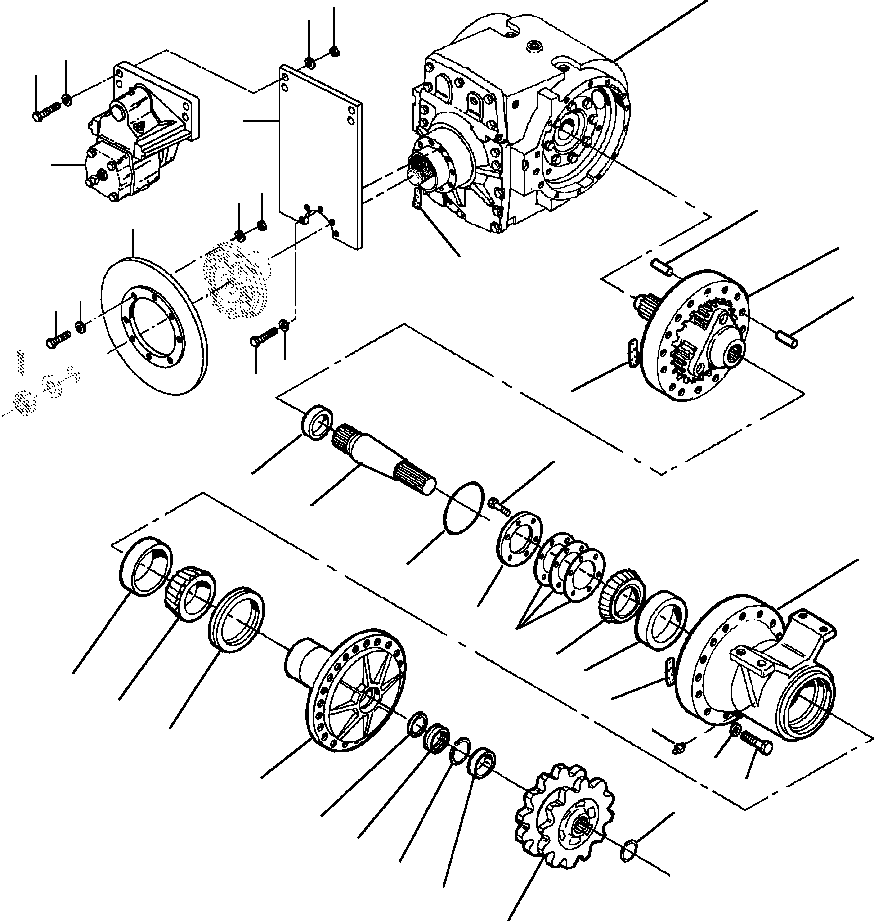 AXLE ASSEMBLY - NoSPIN DIFFERENTIAL 1437 901 H91 KOMATSU