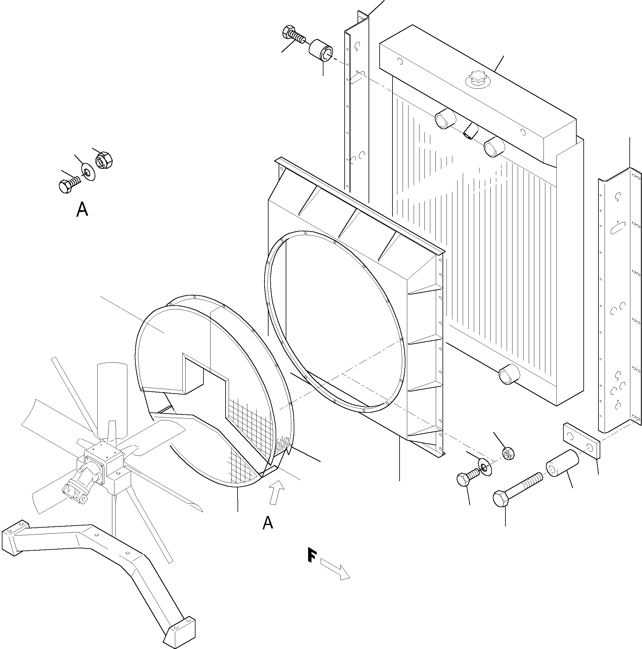 Fan cage 891 481 40 KOMATSU