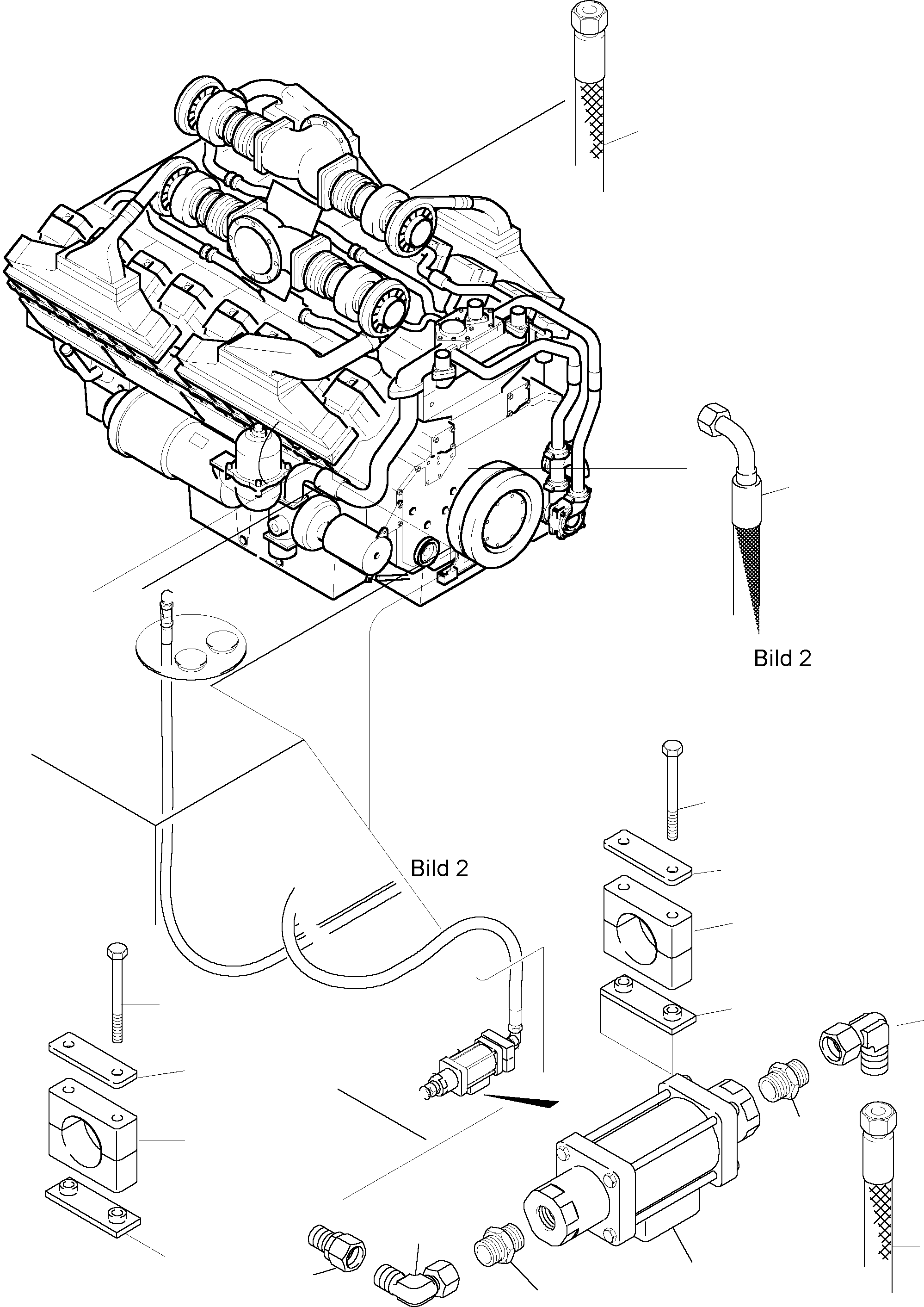 Hose assy. DN 32x4950 490 818 40 KOMATSU