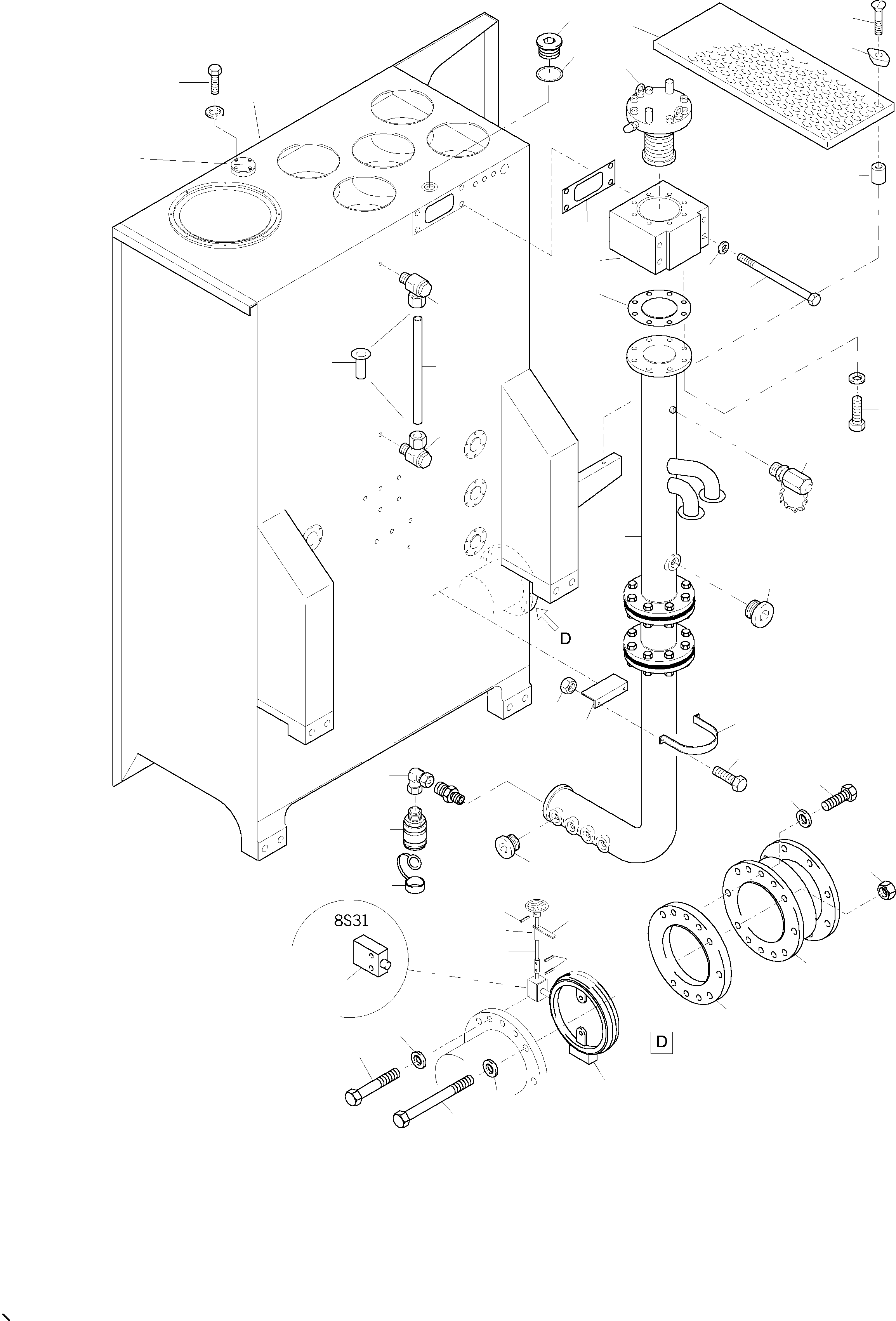 Хомут 592 810 40 KOMATSU