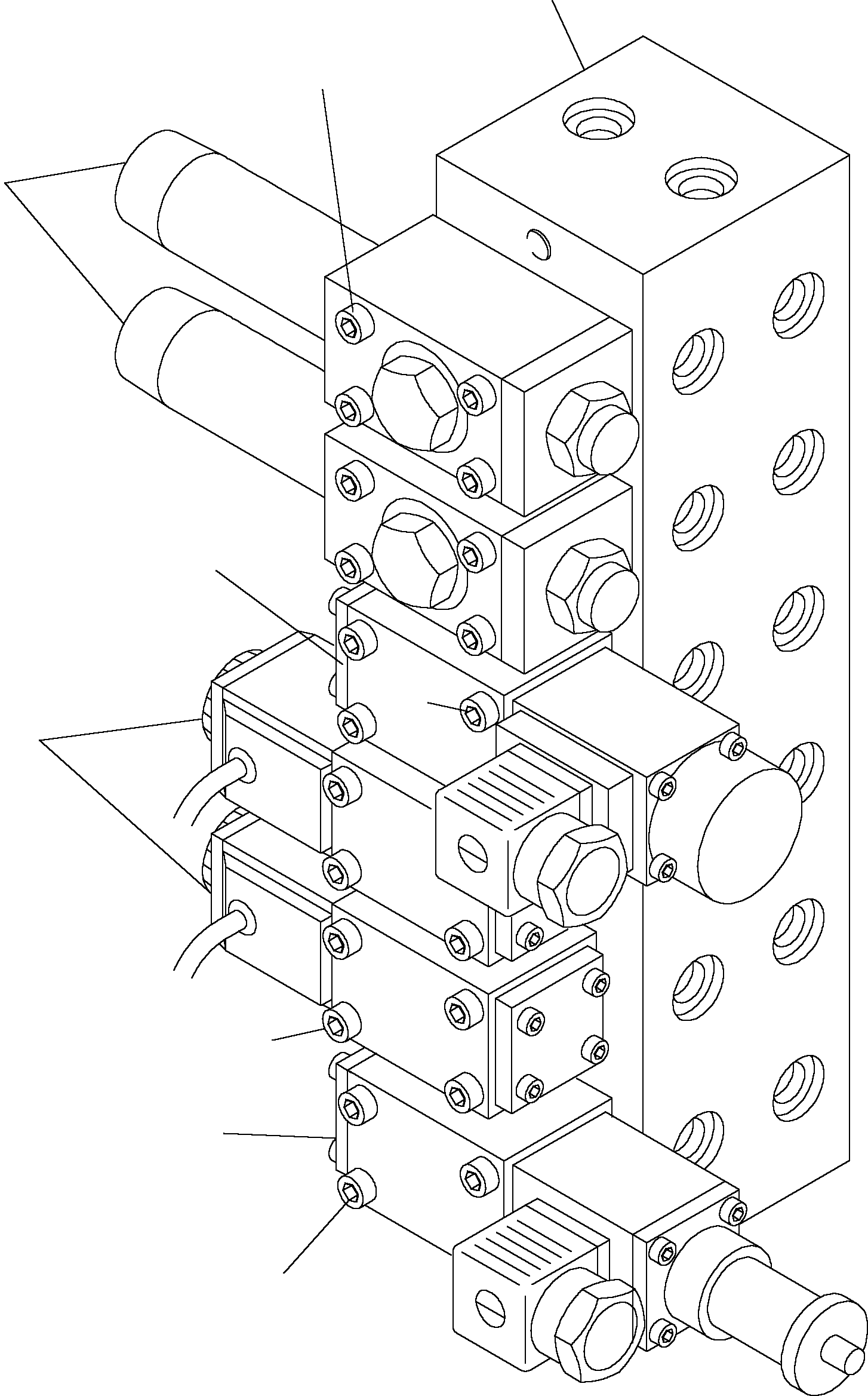 3-Way control valve 635 541 40 KOMATSU
