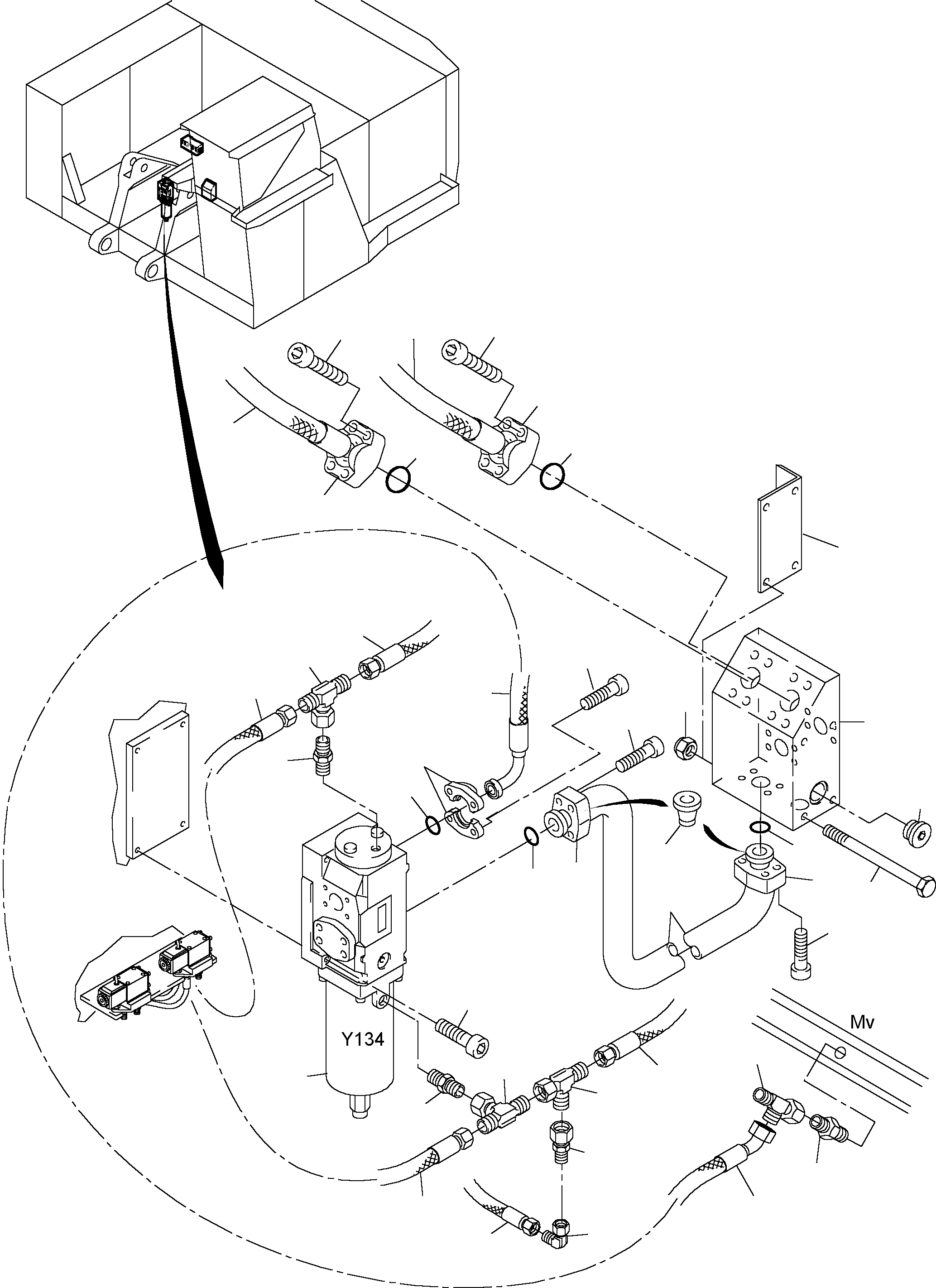 Valve support 623 477 40 KOMATSU