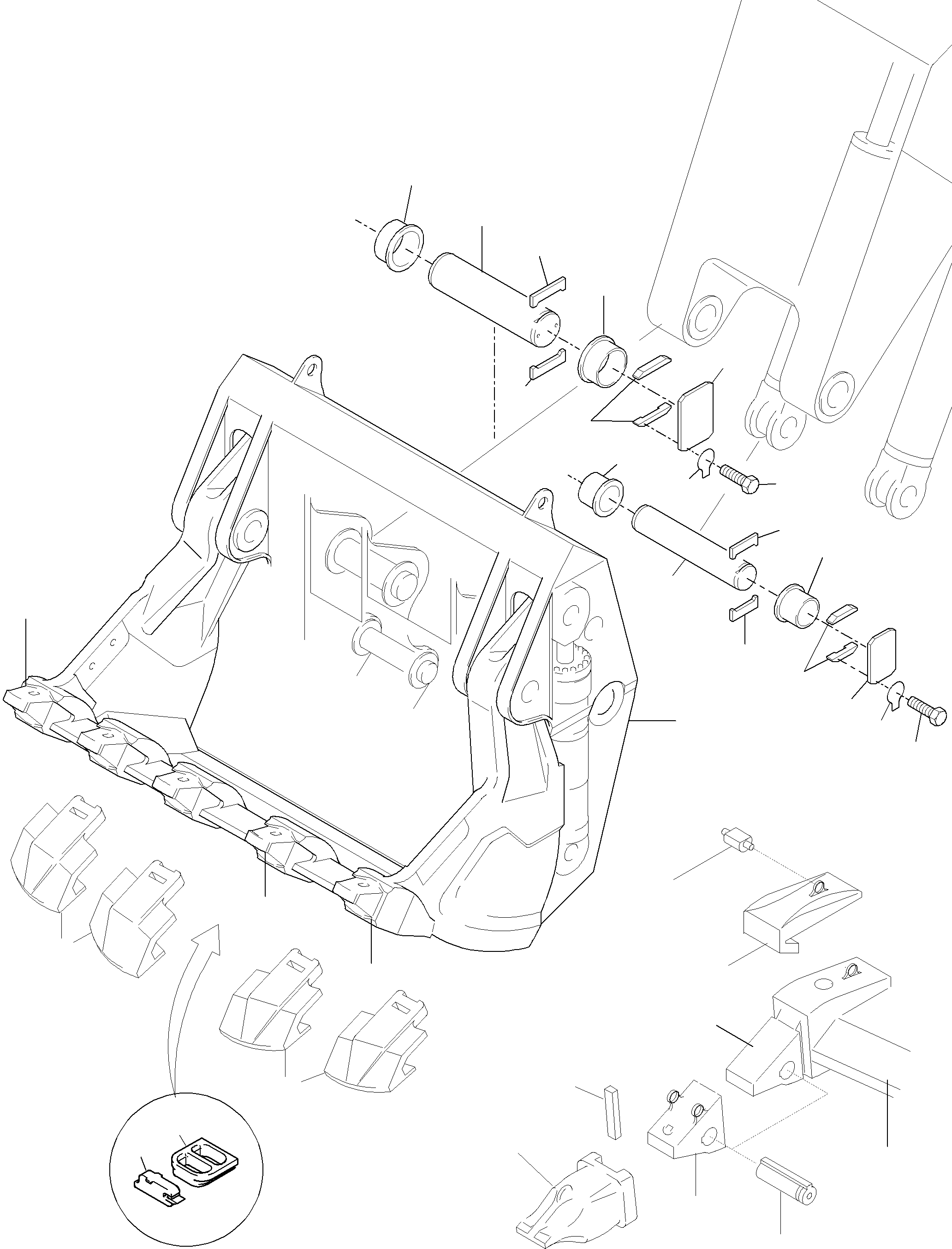Tooth adapter 655 892 40 KOMATSU