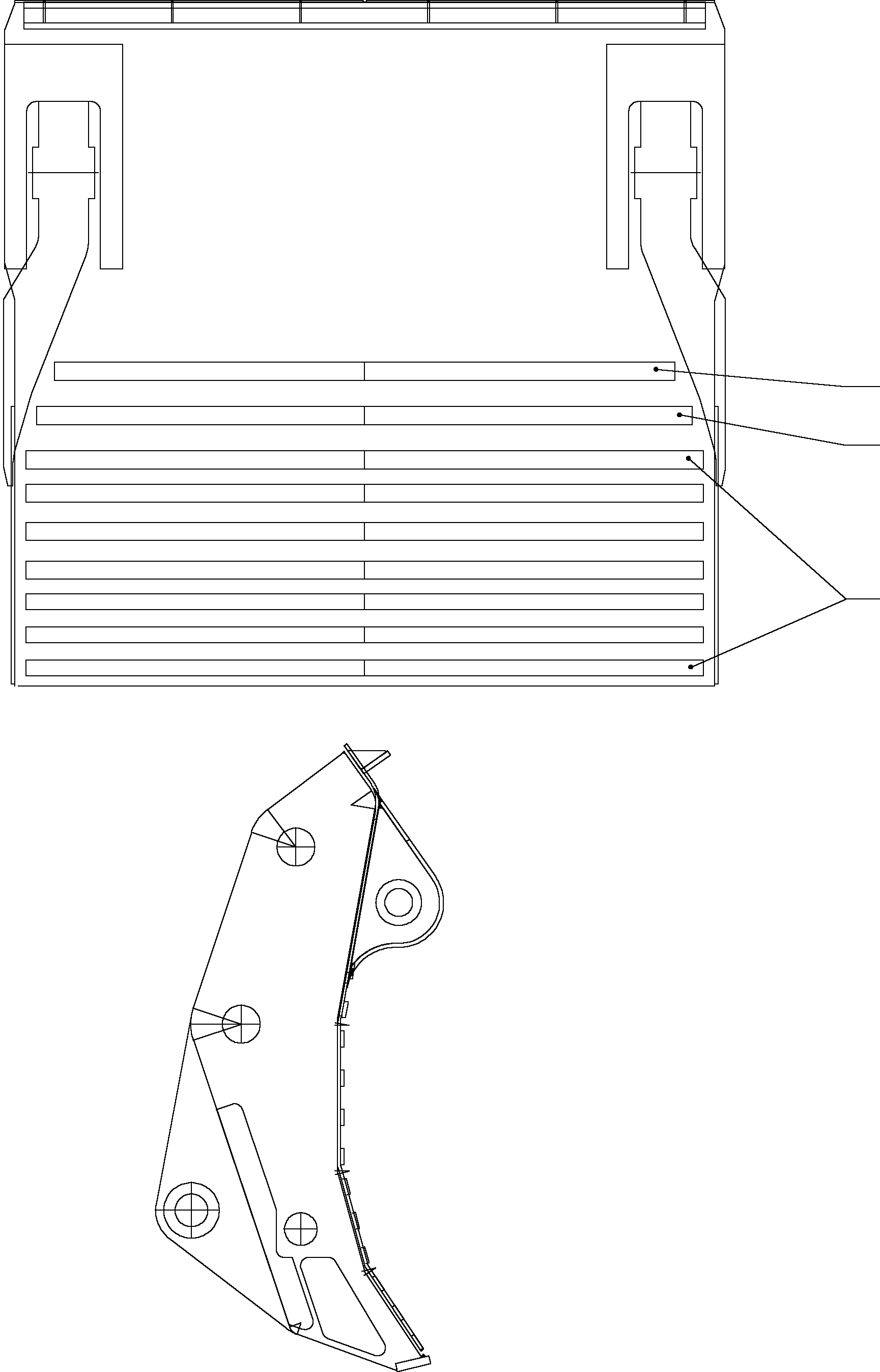 Plate 20x100x1685 910 213 40 KOMATSU