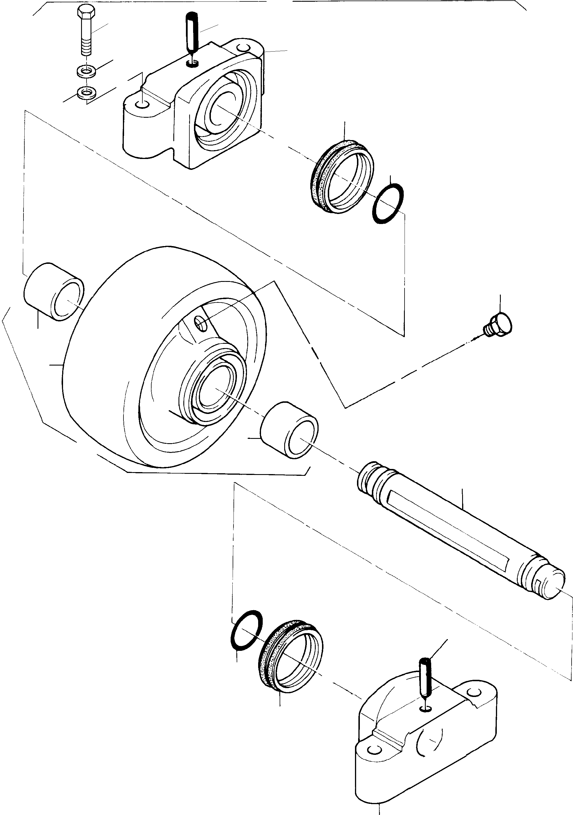 Top roller body 429 686 40 KOMATSU