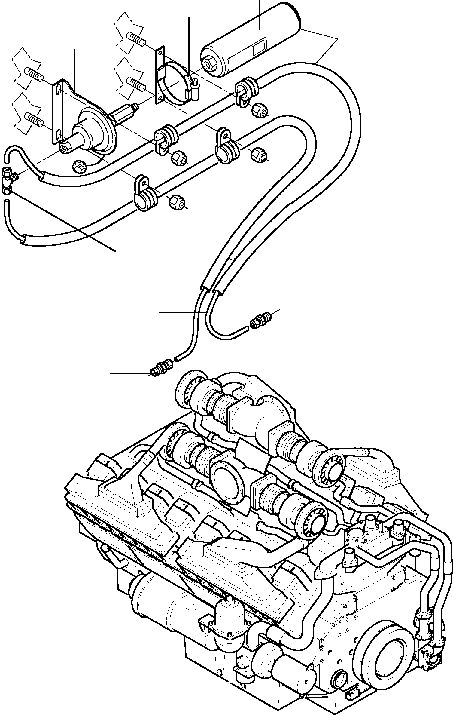 Replacement cartridge 770 038 73 KOMATSU