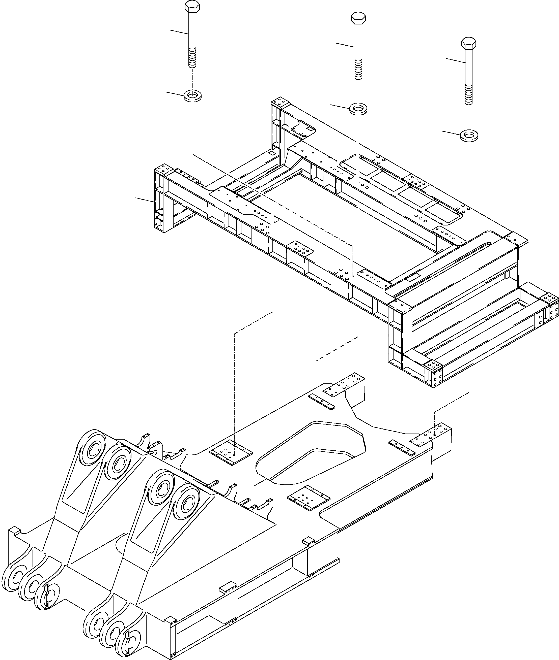Power frame 931 089 40 KOMATSU