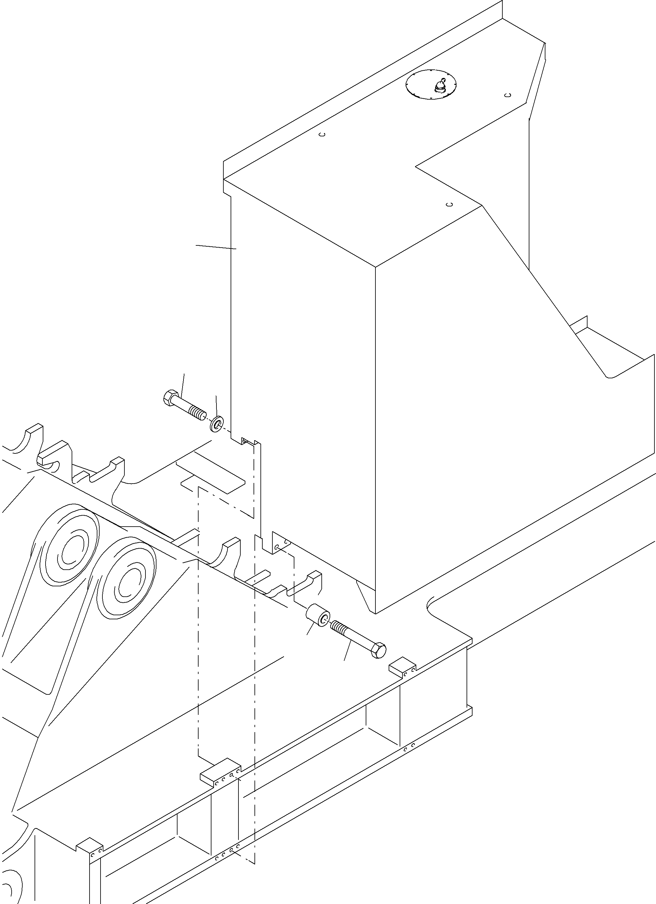 Fuel tank assy. 931 079 40 KOMATSU