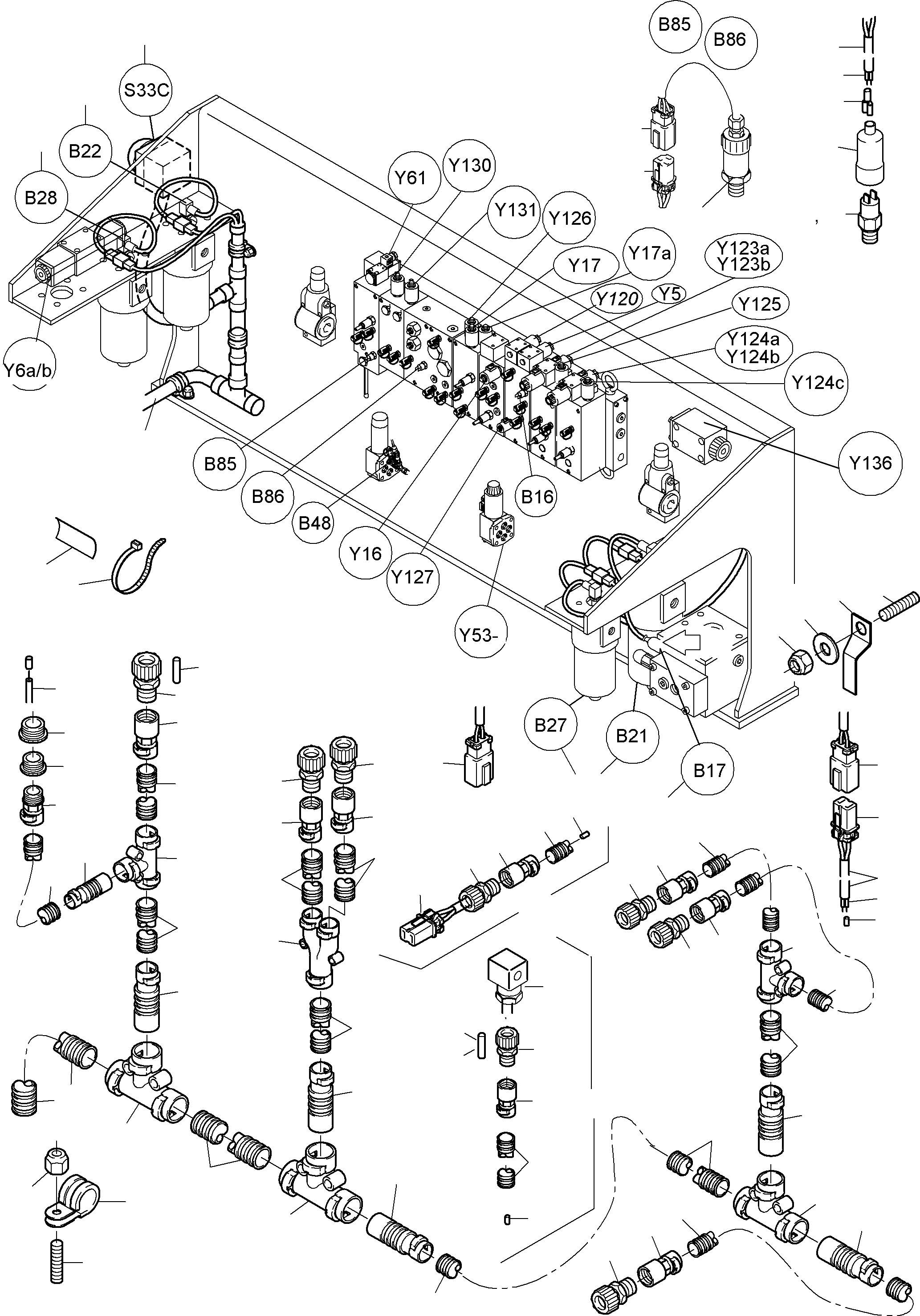 Pressure with 24 bar kpl 894 540 40 KOMATSU