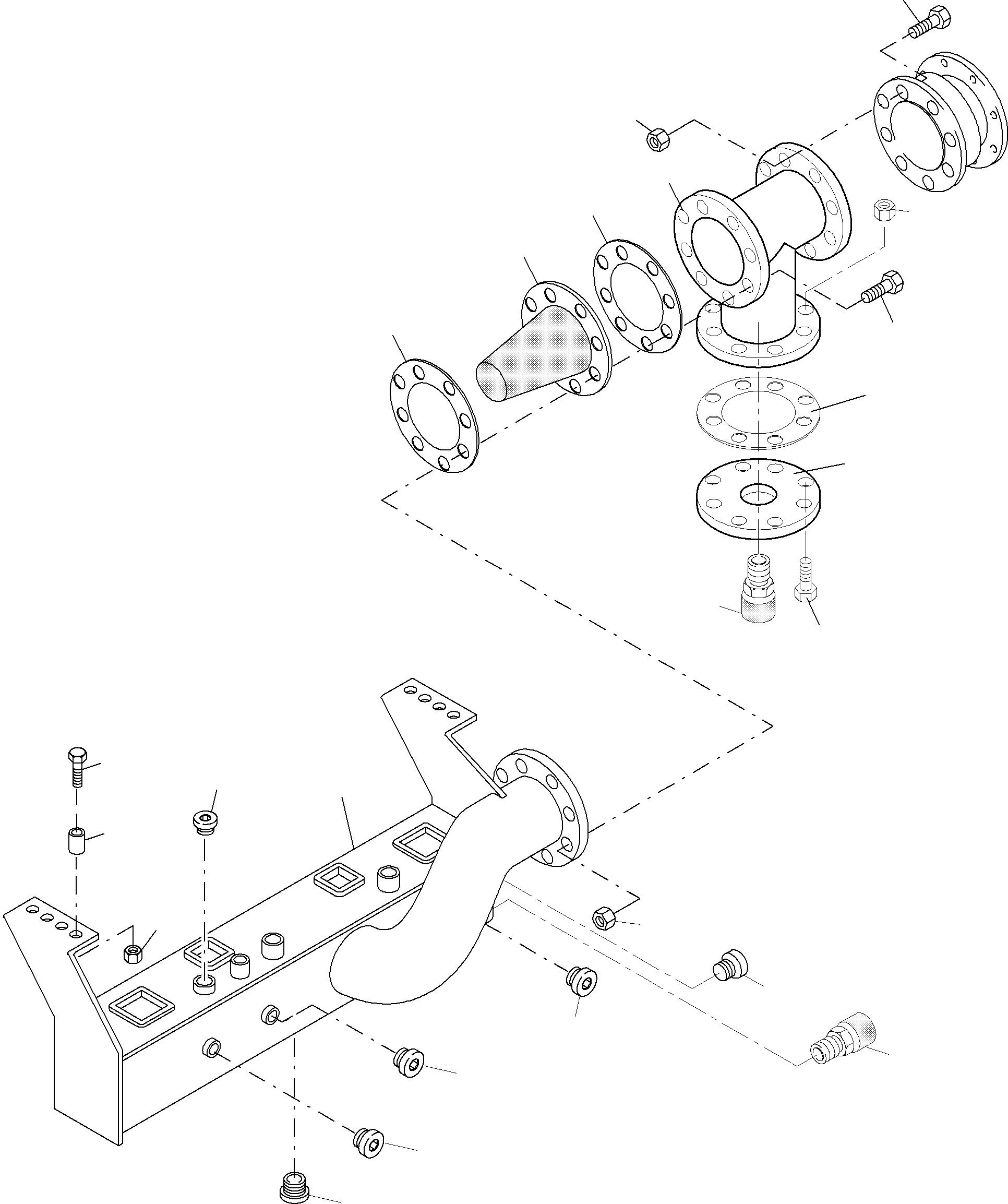 Suction tank 943 926 40 KOMATSU