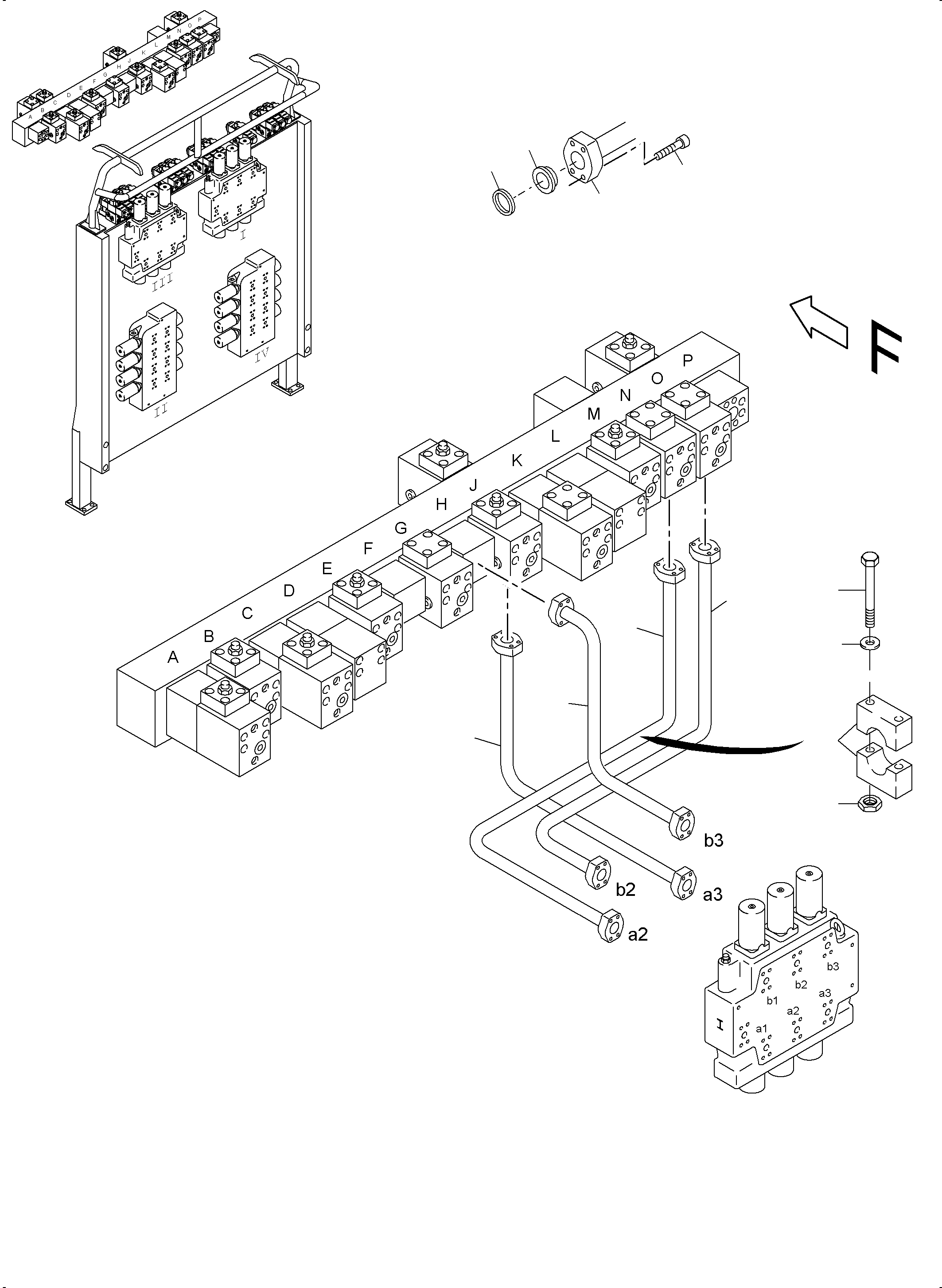 Комплект хомутов 938 577 40 KOMATSU