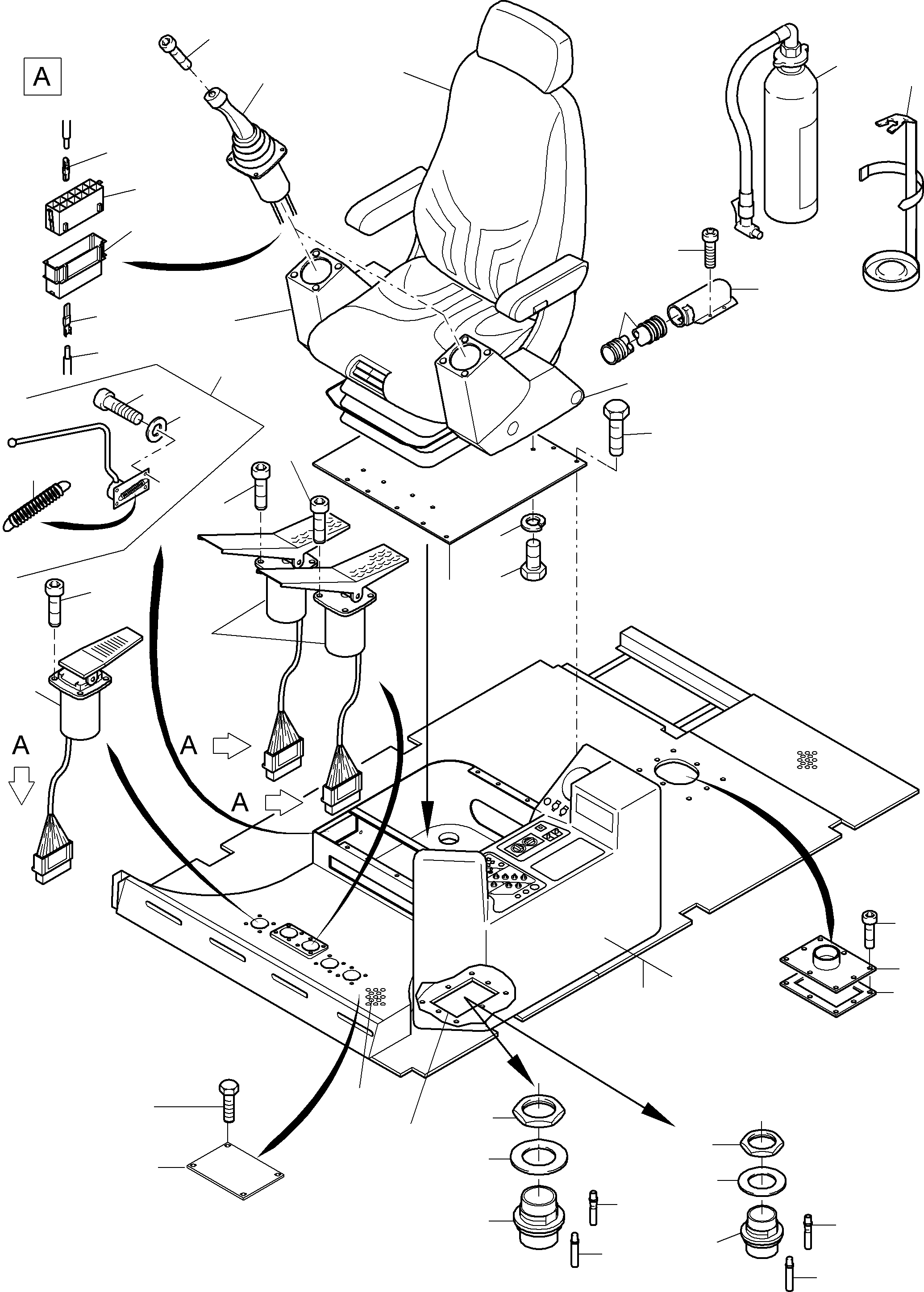 Cable assy. 798 351 73 KOMATSU