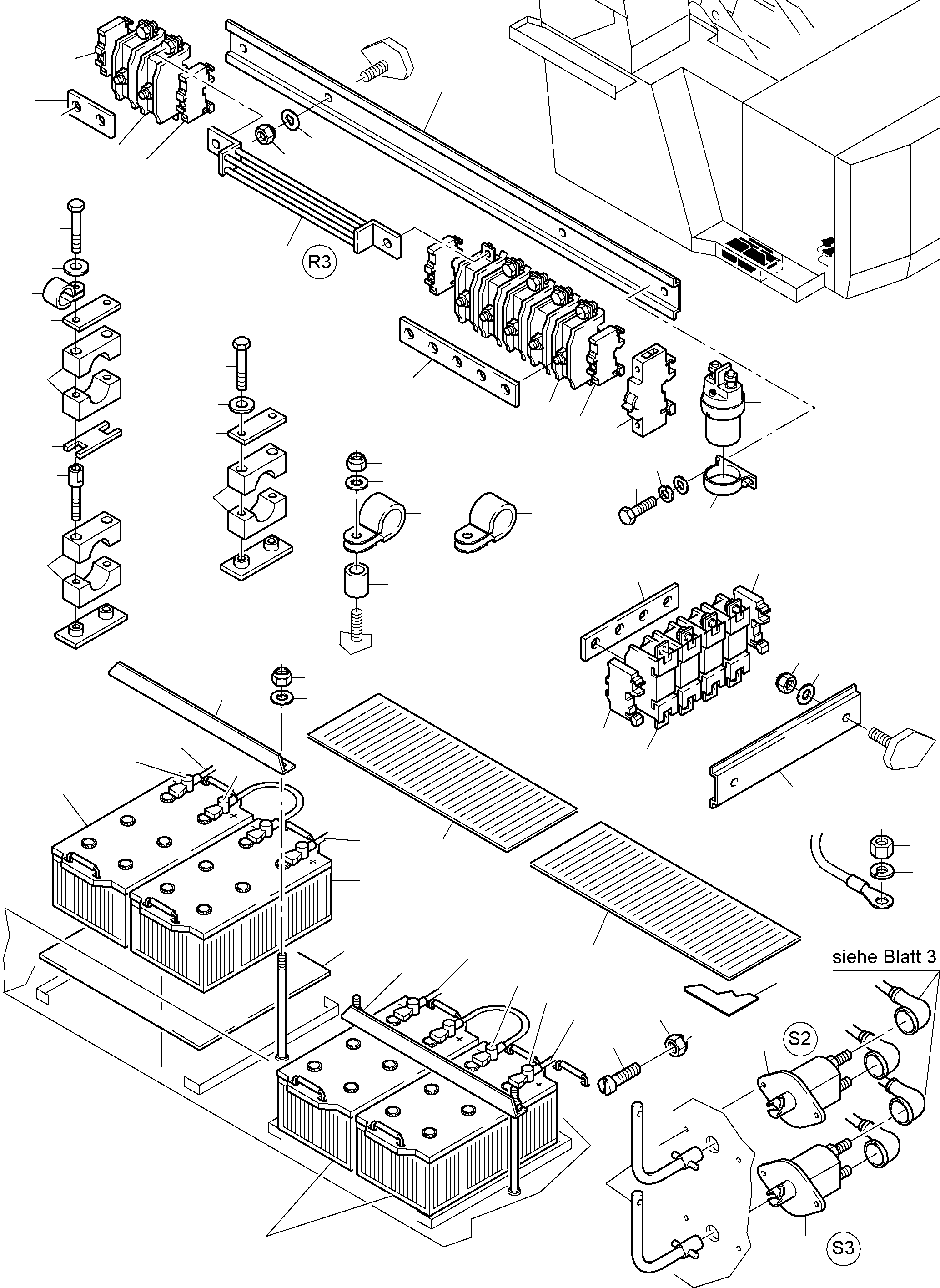 Кабель - battery S2 944 040 40 KOMATSU