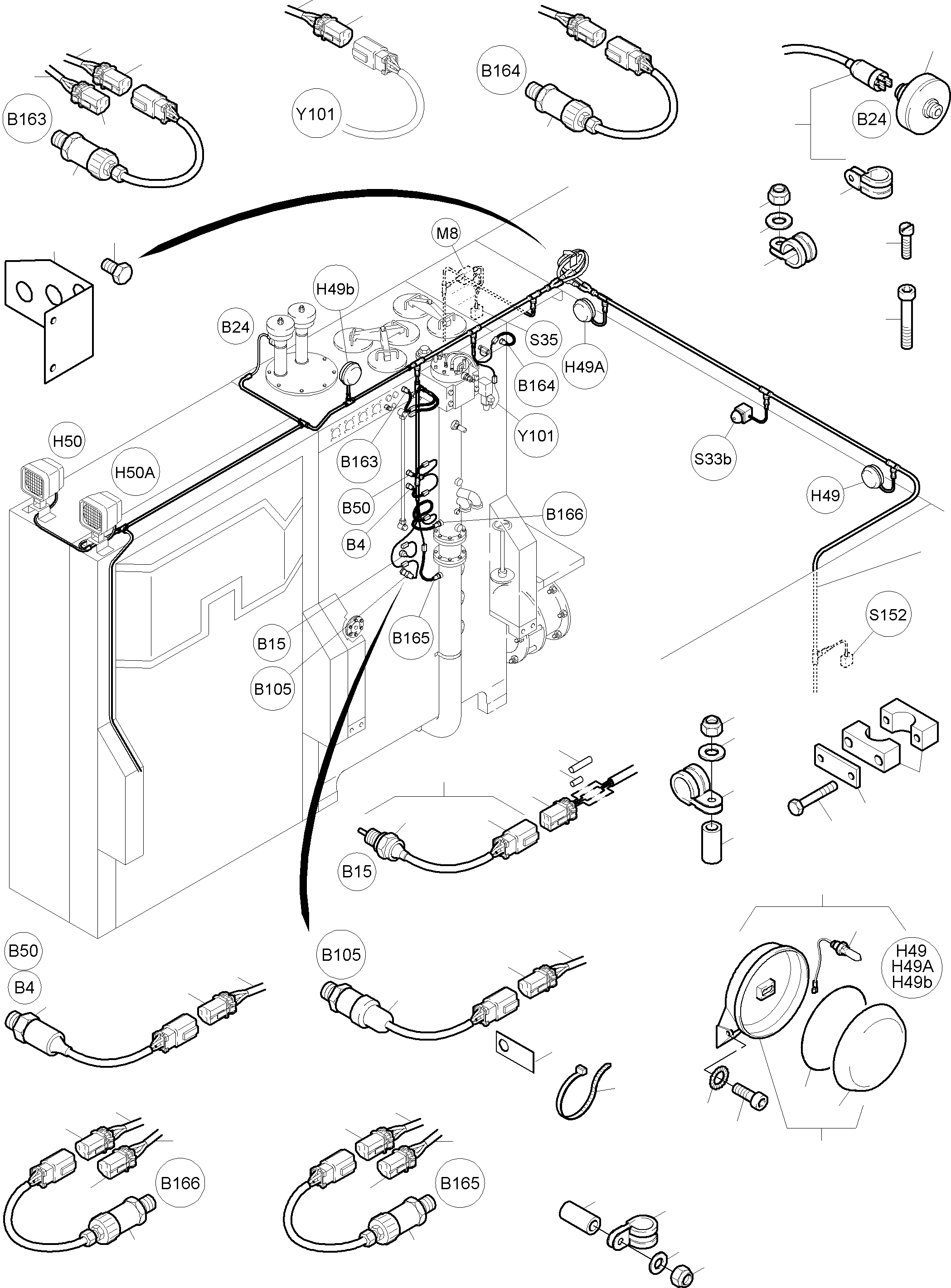 Terminal box assy. 944 016 40 KOMATSU
