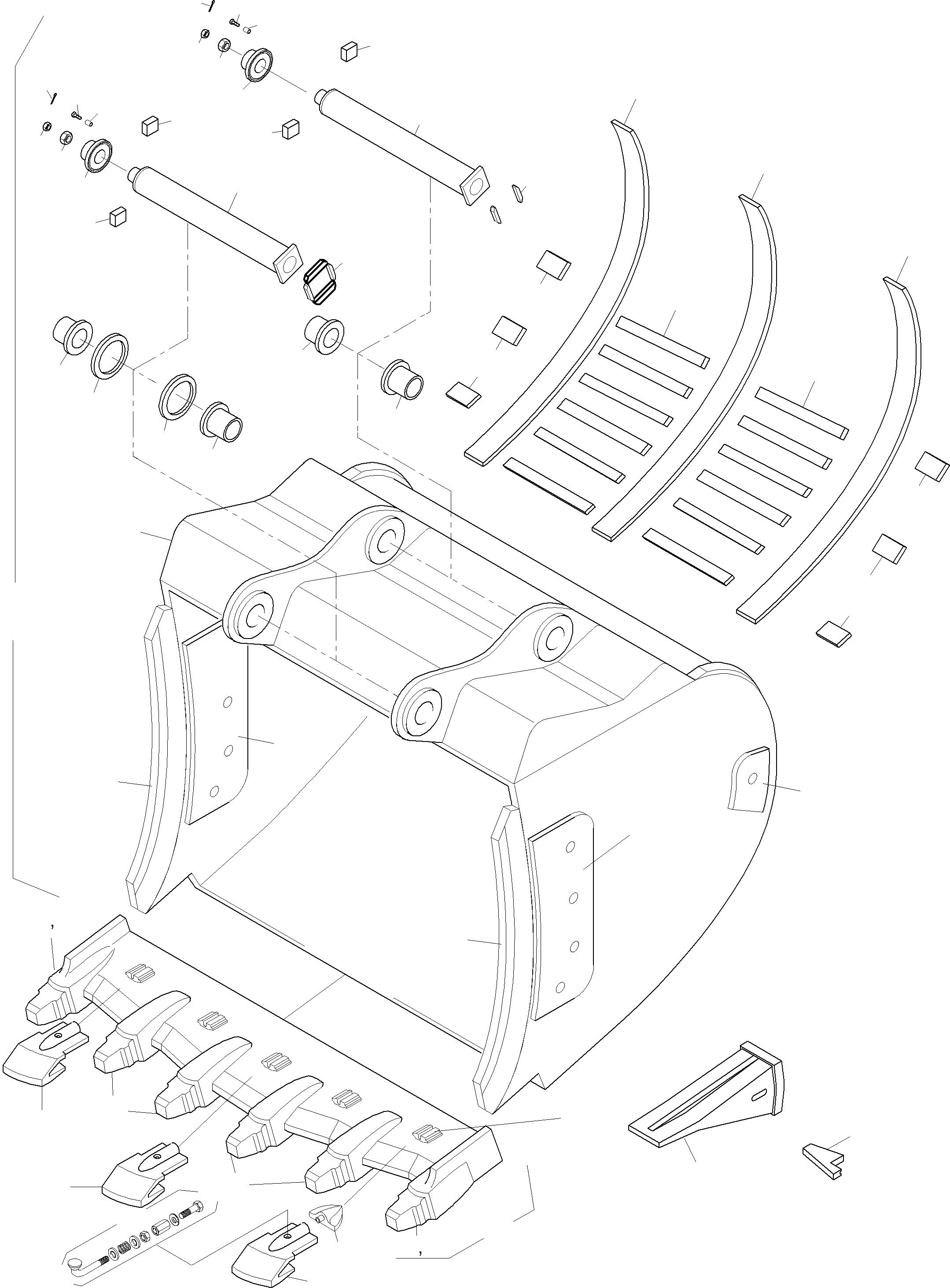 Flanged bush bronze 908 666 40 KOMATSU