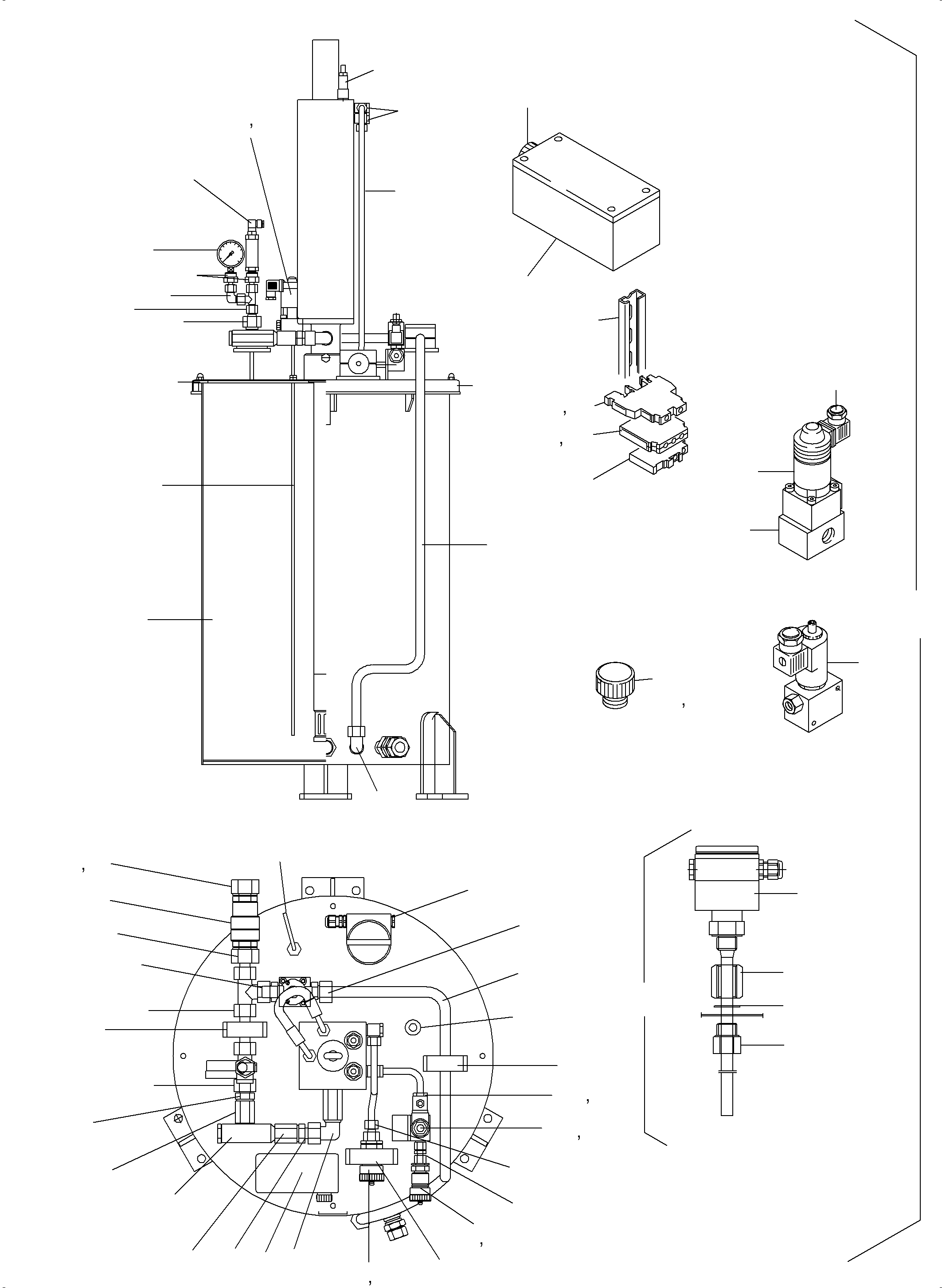 Level indicator aasy. analog 794 352 73 KOMATSU