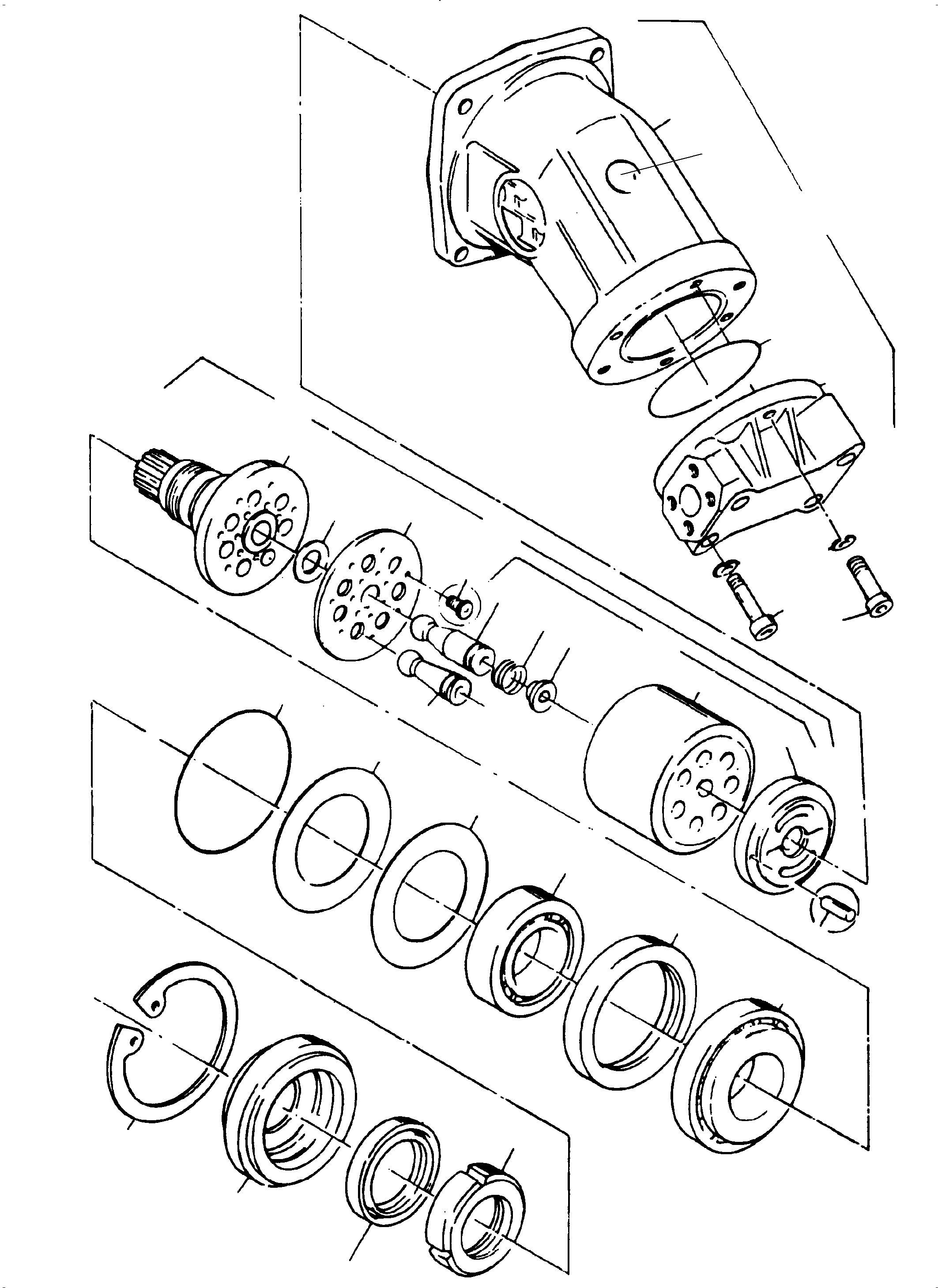 Hydraulic-motor, assy. 950 232 40 KOMATSU