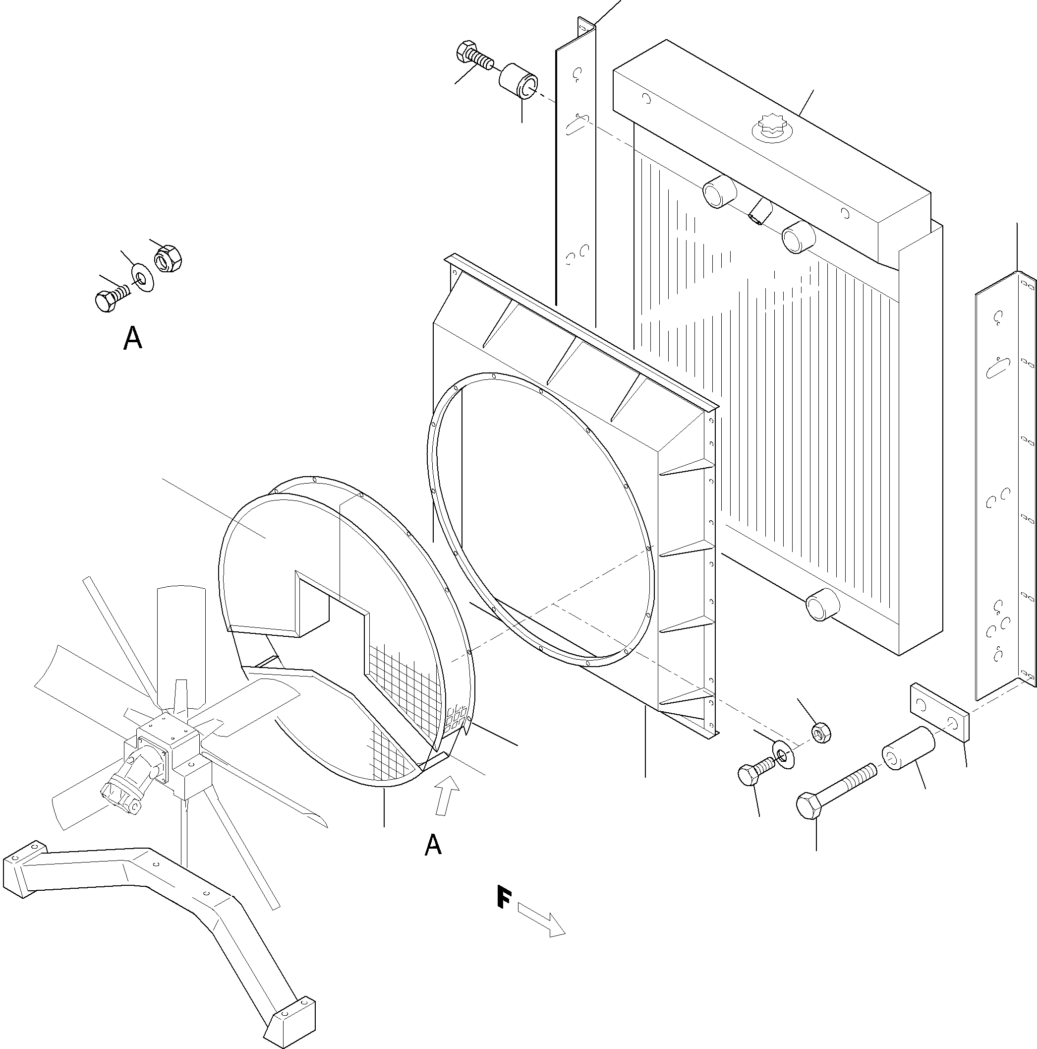 Bracket, left 930 936 40 KOMATSU
