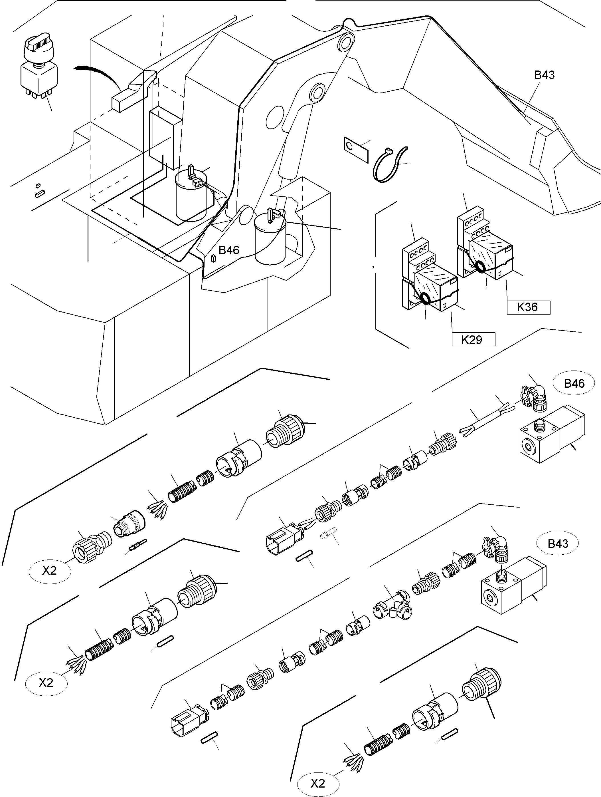 Fitting DN 23 906 704 40 KOMATSU