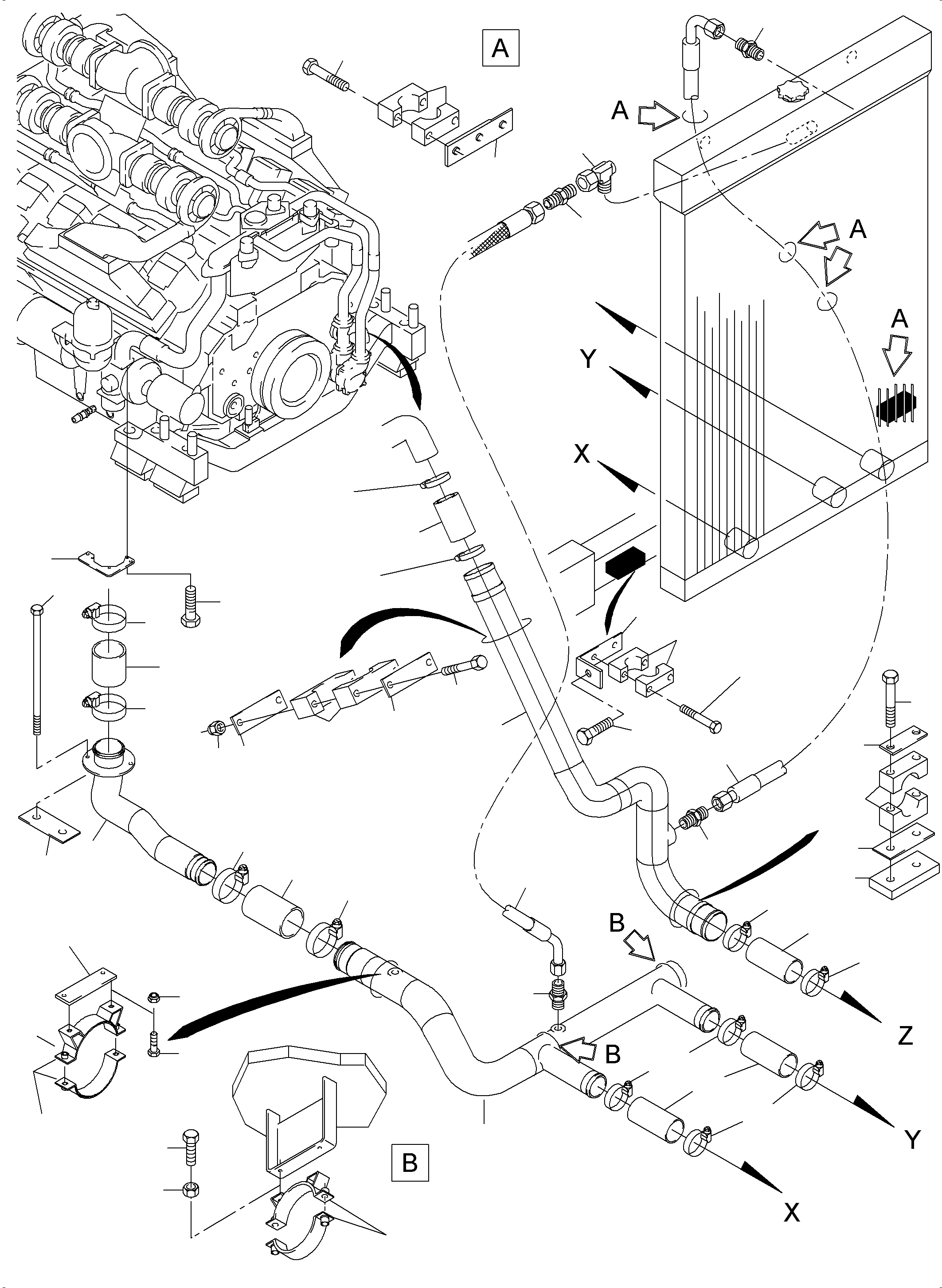 Комплект хомутов 515 913 98 KOMATSU