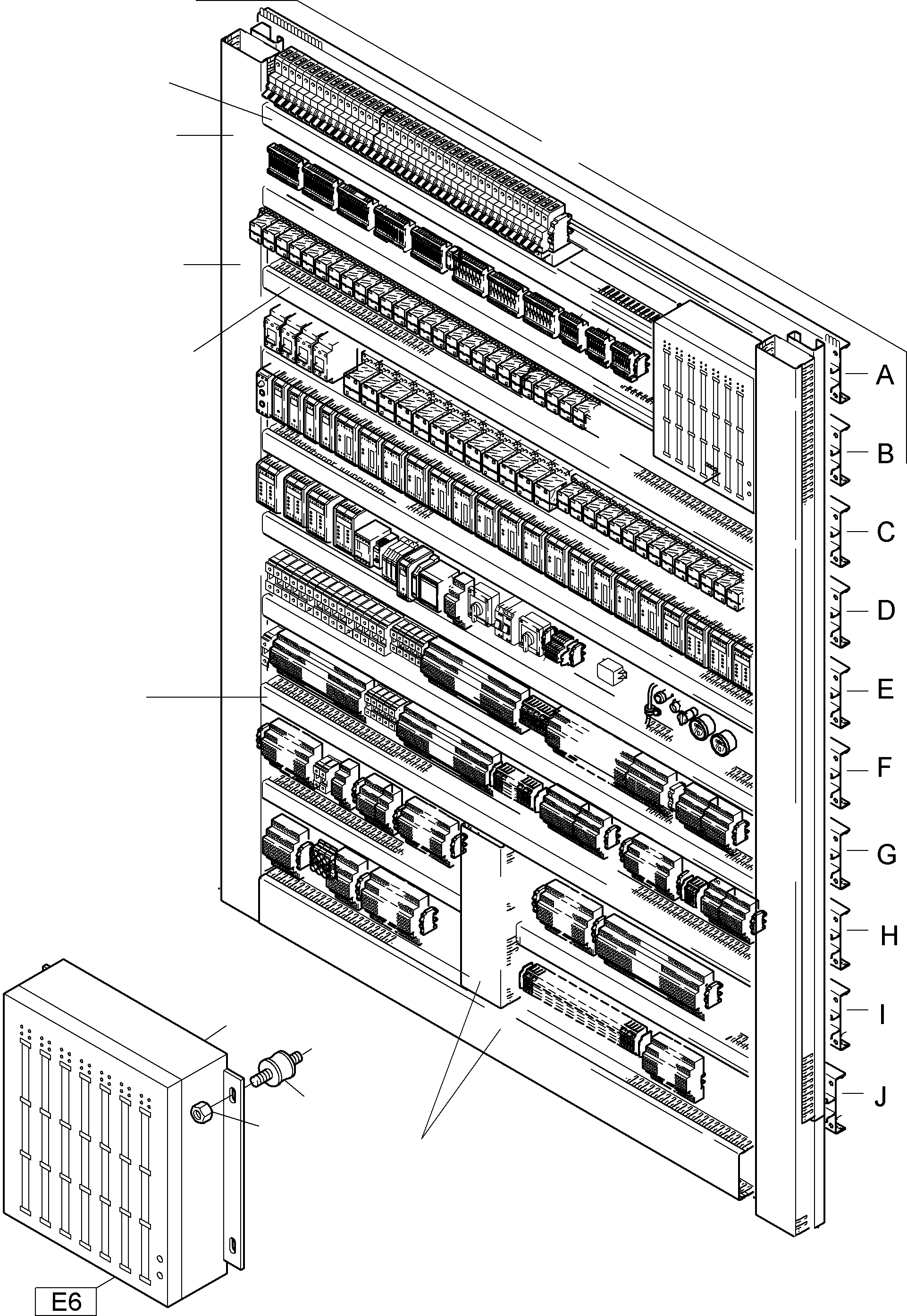 Switch framing 939 352 40 KOMATSU