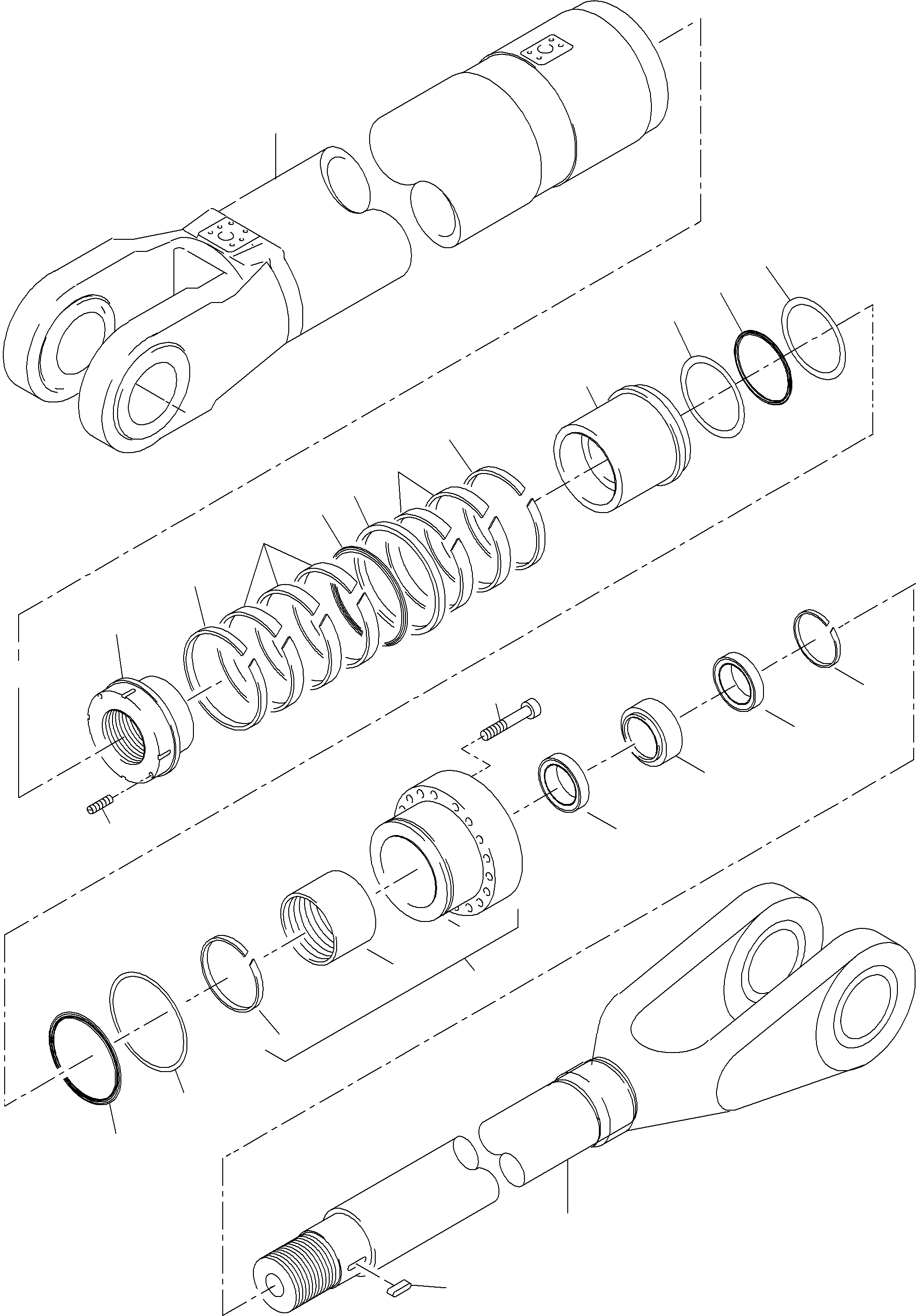 Seal kit for sealing flange fig-nos: 15. u. 16, 22-24 797 001 73 KOMATSU