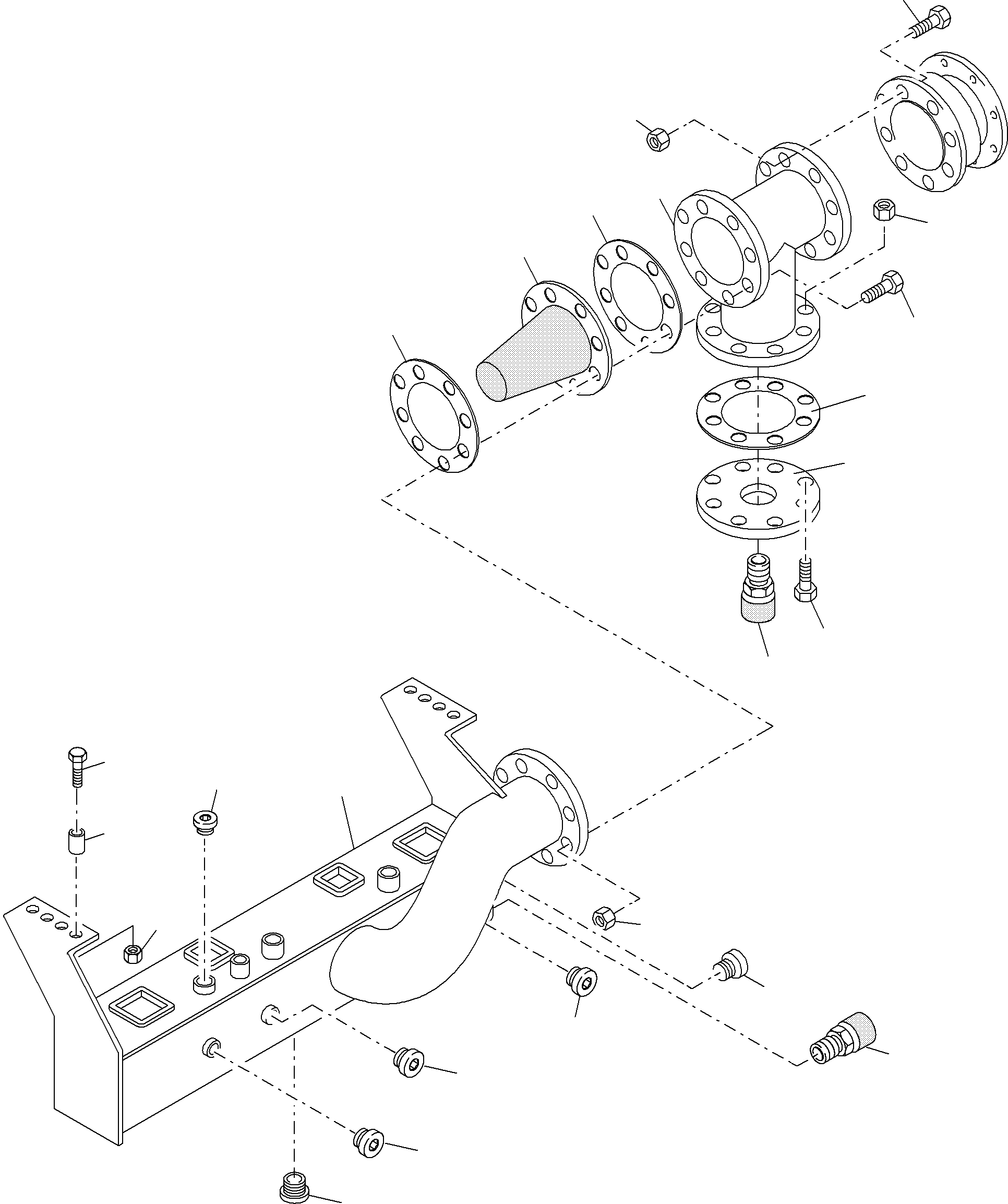 Suction tank 945 932 40 KOMATSU