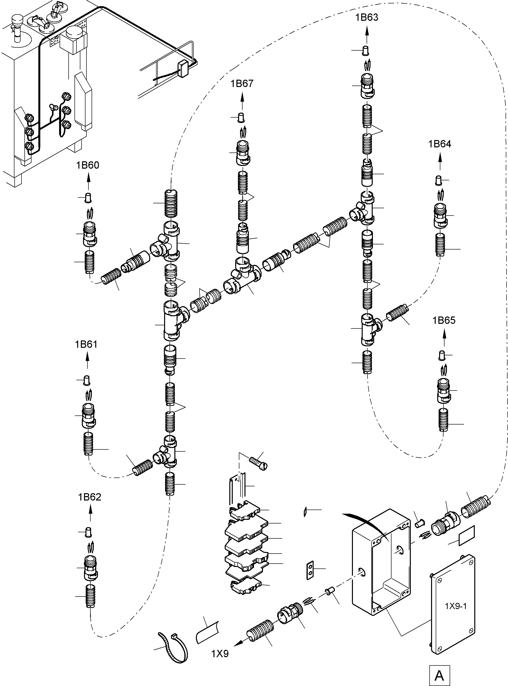 Harness PVG-Suction tank 939 016 40 KOMATSU
