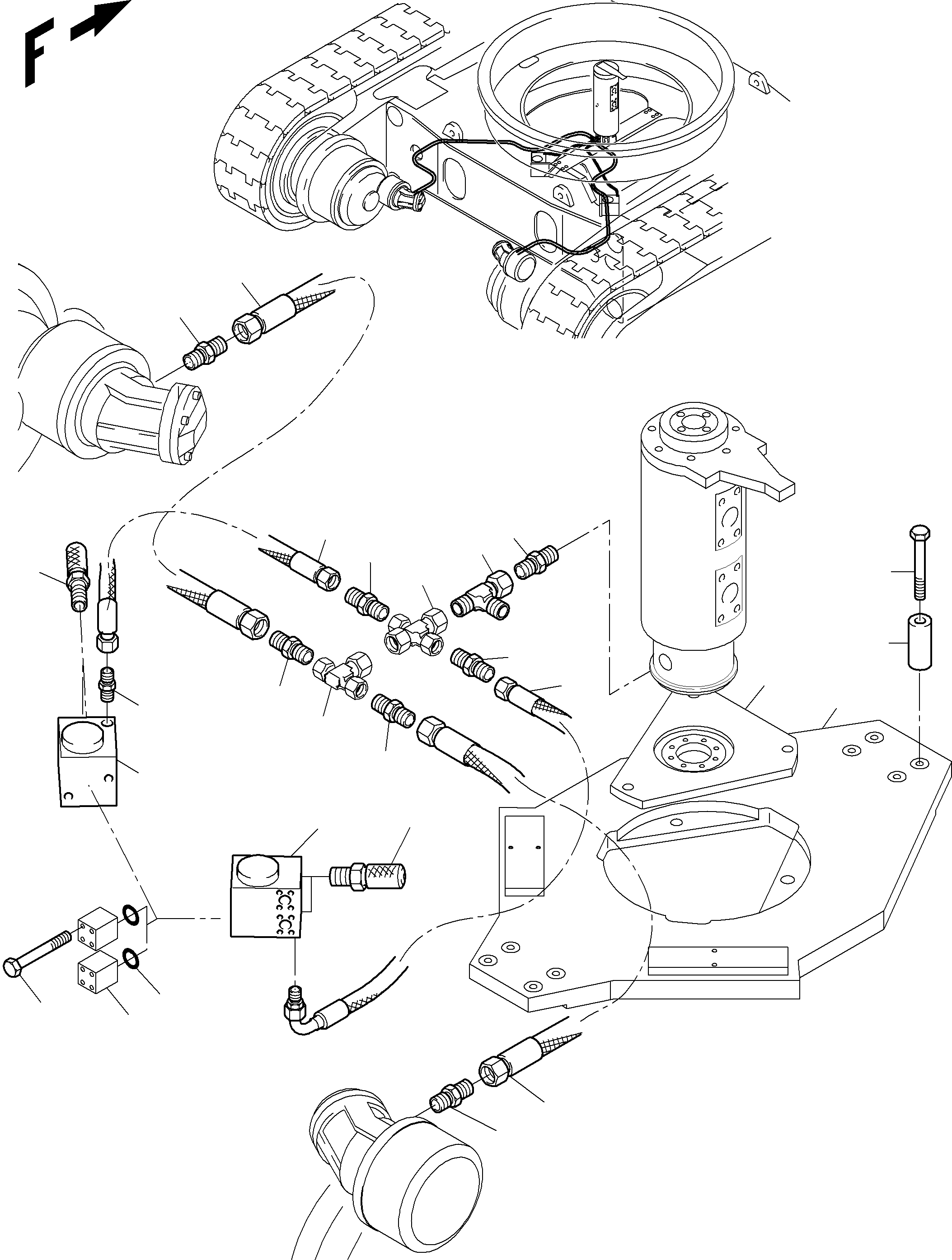 Соединительный штуцер 907 983 40 KOMATSU