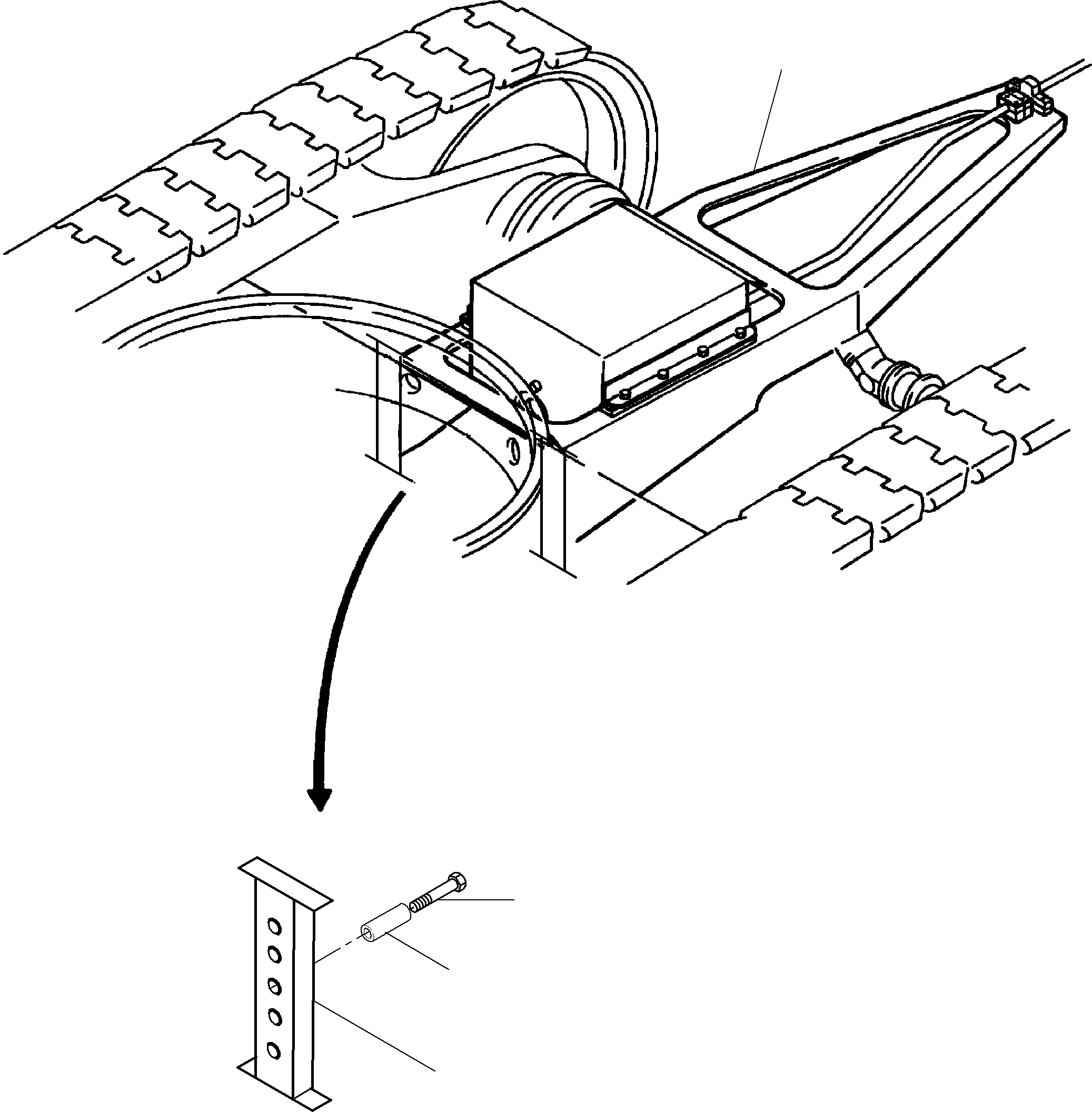 Flange plate 938 741 40 KOMATSU