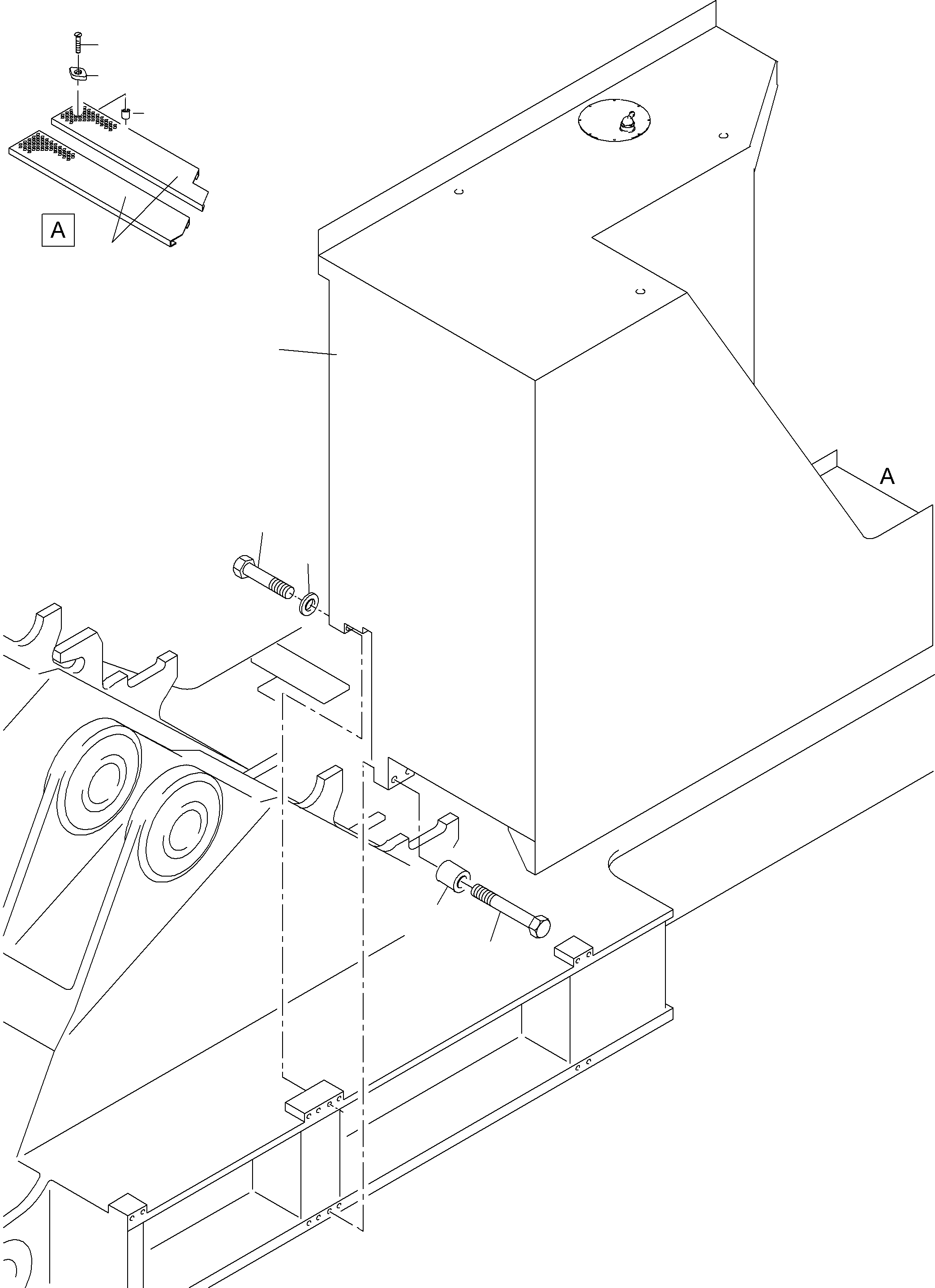 Топливный бак 797 404 73 KOMATSU