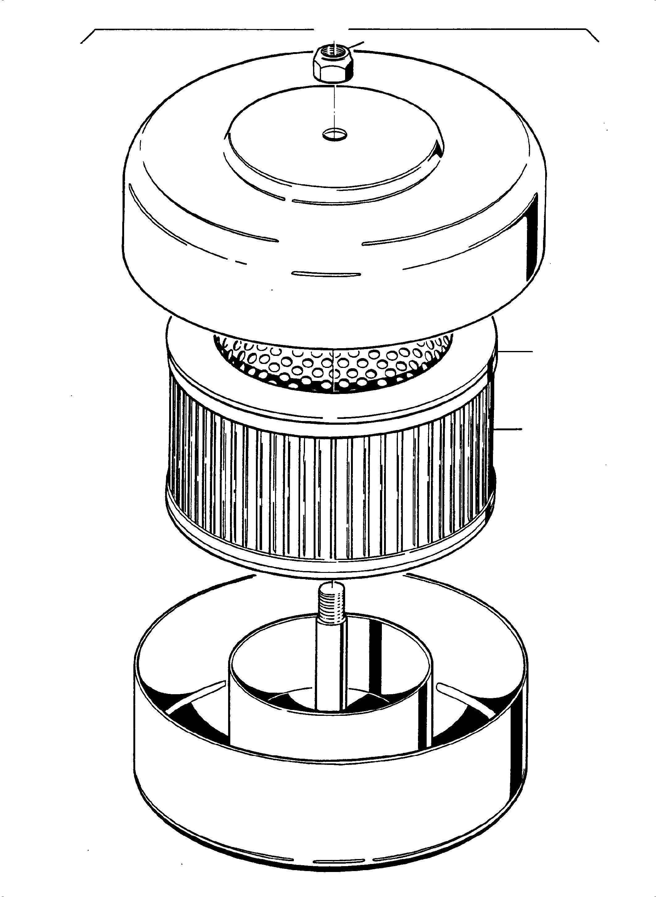 Aeration filter, assy. 941 105 40 KOMATSU