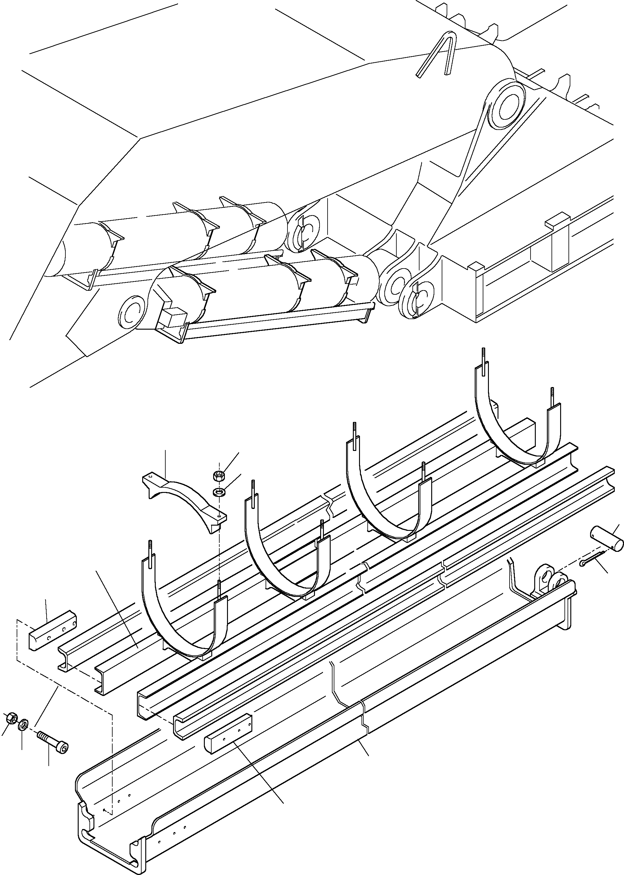 Guide rail 908 918 40 KOMATSU
