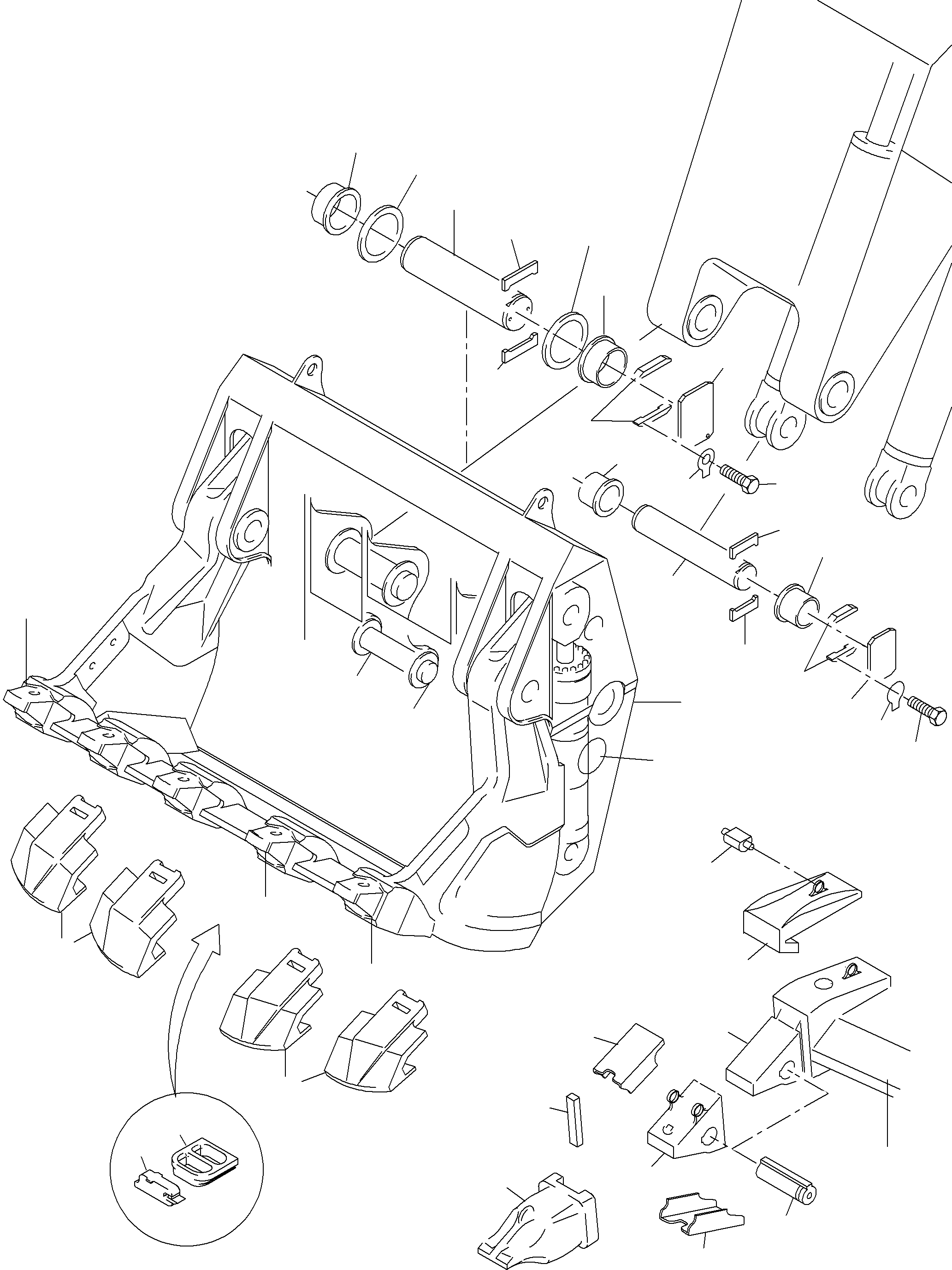 Bullclam bucket wall 792 407 73 KOMATSU