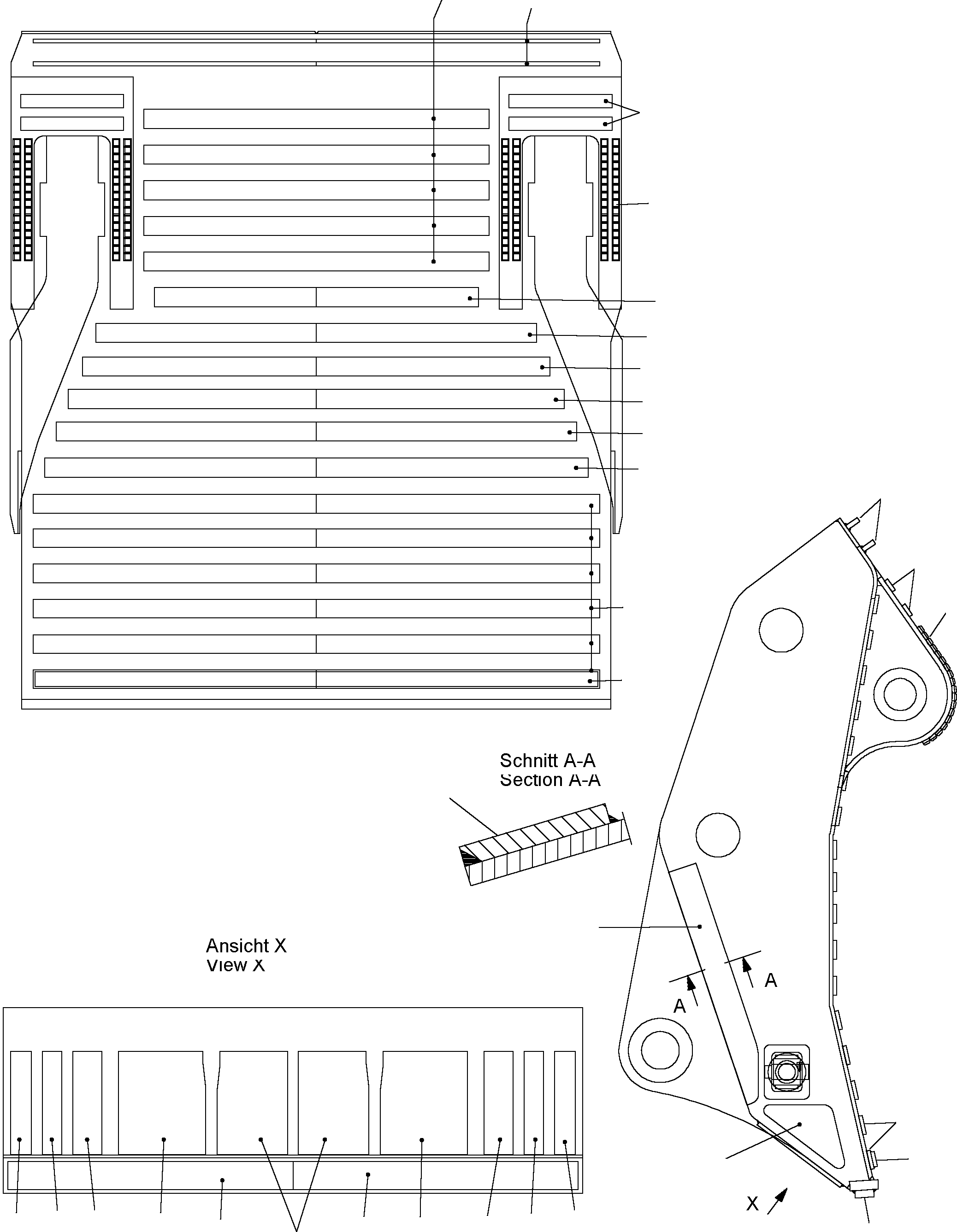 Plate 20x100x1484 360 186 40 KOMATSU