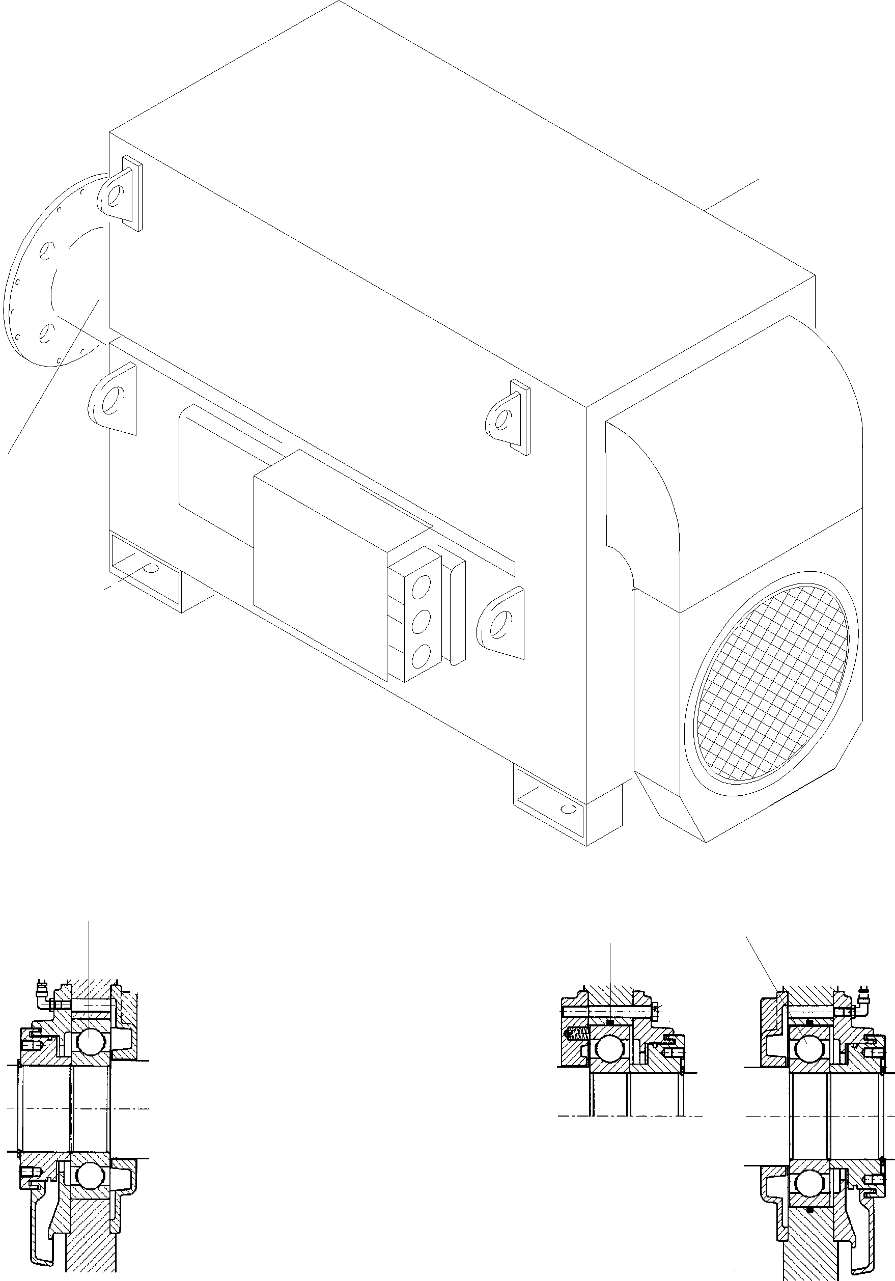Electric motor 933 319 40 KOMATSU