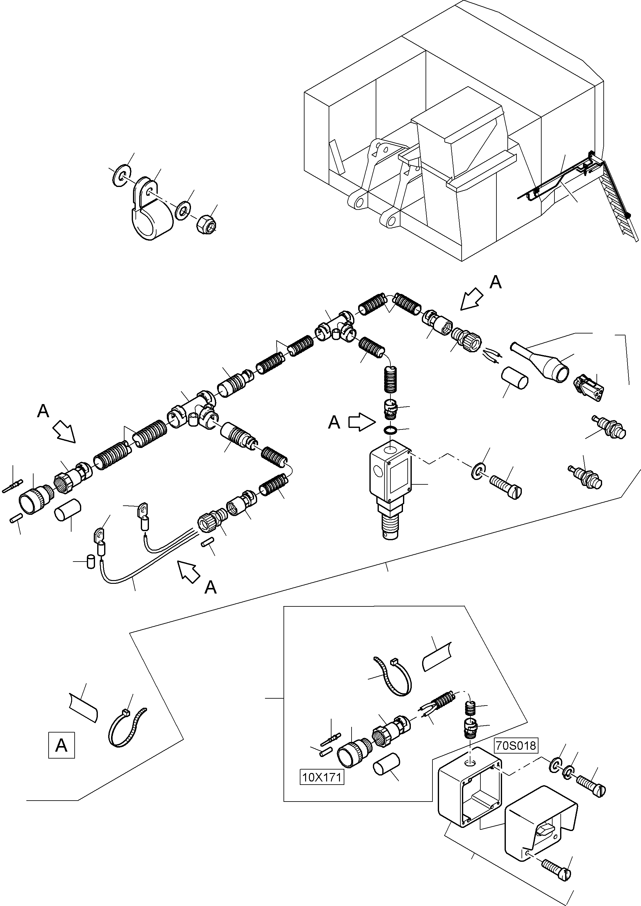 Harness - ladder 952 997 40 KOMATSU