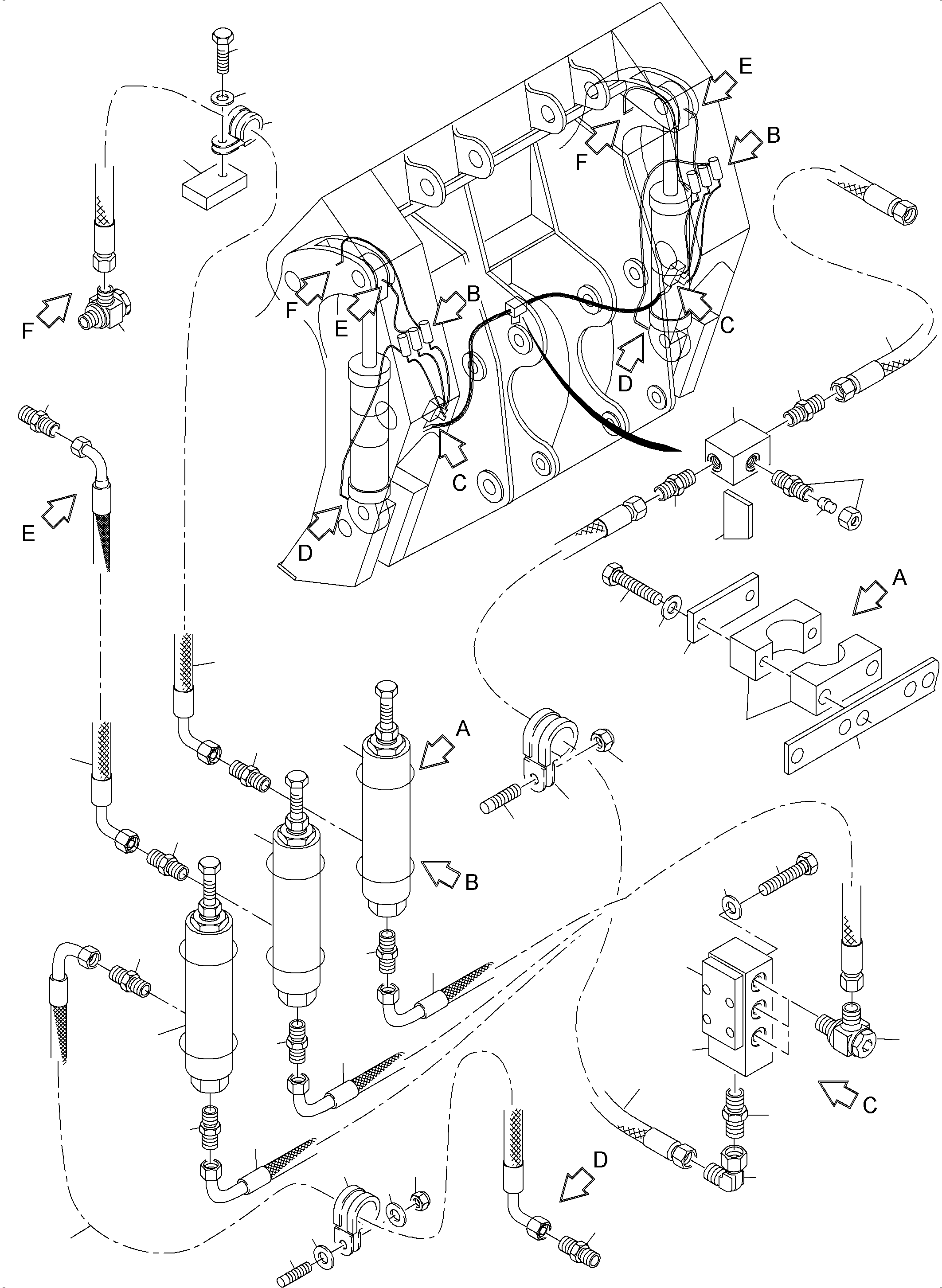 Hose DN 8x760 941 682 40 KOMATSU